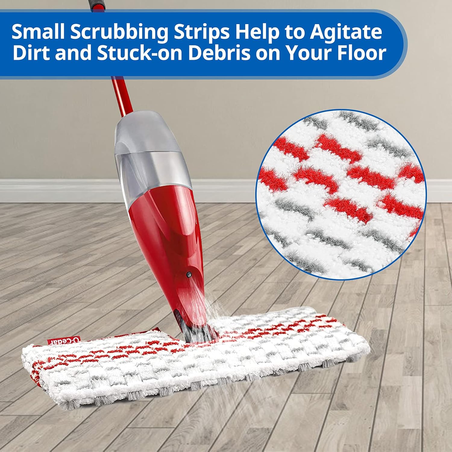 6 Pack Washable Microfiber Spray Mop Refills Compatible with O-Cedar ProMist MAX Spray Replacement Mop Pads - Image 4