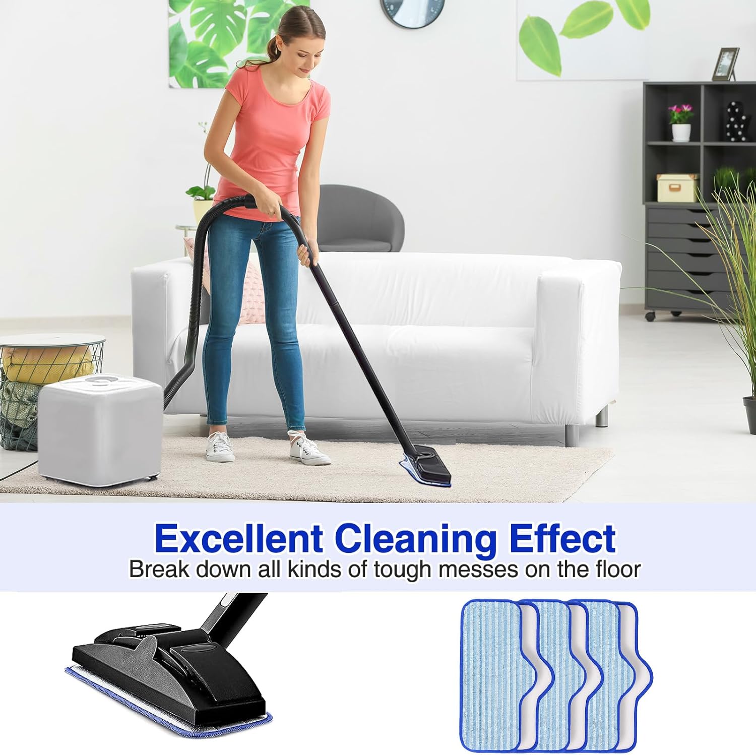6 Pack Microfiber Pads Compatible with Dupray Neat Steam Cleaner, Durable, Reusable and Machine Washable - Image 7