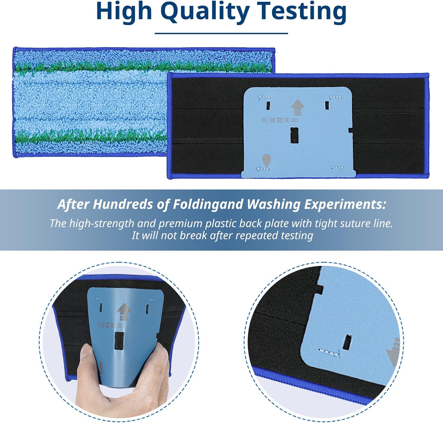 6 Pack M6 Wet Mopping Pads Washable and Reusable M6 Wet Mopping Pads Compatible with Braava Jet m6 Series (6110) (6012) (6112) (6113) Ultimate Robot Mop - Image 5