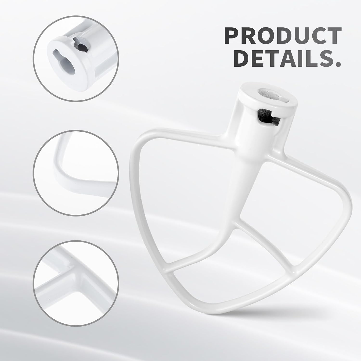 Replacement K45B Coated Flat Beater for Kitchenaid Stand Mixer, Compatible with 4.5 QT Tilt-Head Stand Mixer KSM90,K45 - Image 4