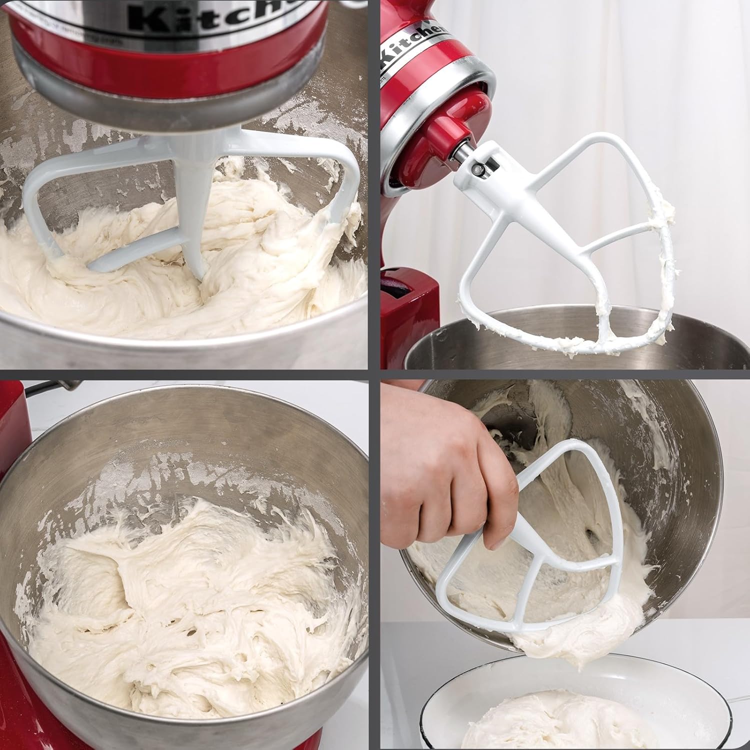 Replacement K45B Coated Flat Beater for Kitchenaid Stand Mixer, Compatible with 4.5 QT Tilt-Head Stand Mixer KSM90,K45 - Image 6