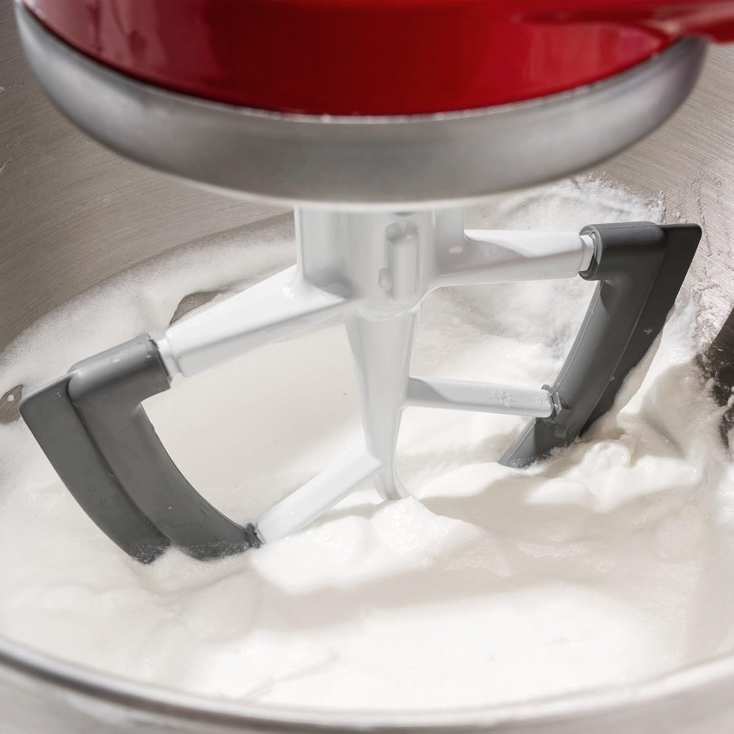 Flex Edge Beater For Kitchenaid Mixer Accessory,Kitchen Aid Attachments For Mixer,Fits Tilt-Head Stand Mixer Bowls For 4.5-5 Quart Bowls,Beater With Silice Edges,Grey - Image 7