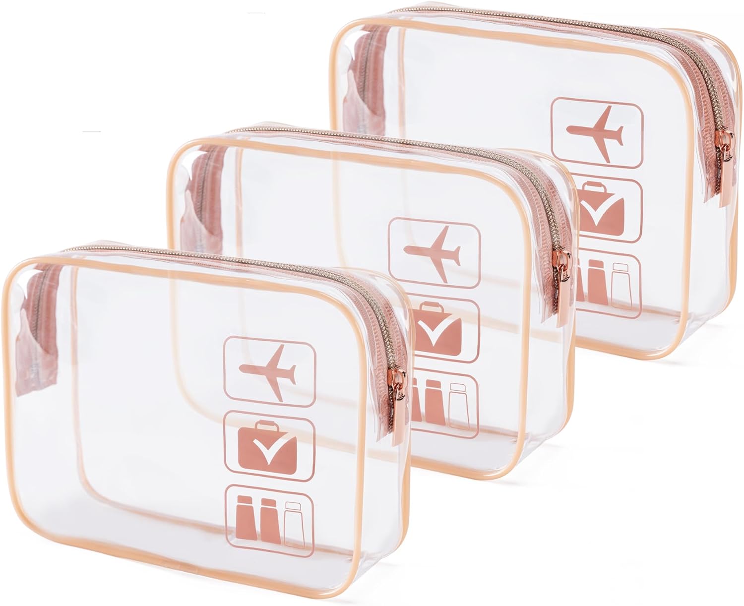 MODENGKGJIAN TSA Approved Toiletry Bag Mini Jewelry Travel Case, Perfect size to fit in your carry- luggage for travel or vacatis. - Image 1