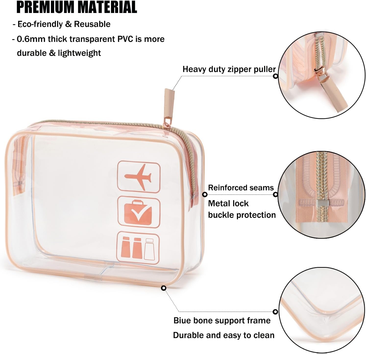 MODENGKGJIAN TSA Approved Toiletry Bag Mini Jewelry Travel Case, Perfect size to fit in your carry- luggage for travel or vacatis. - Image 2