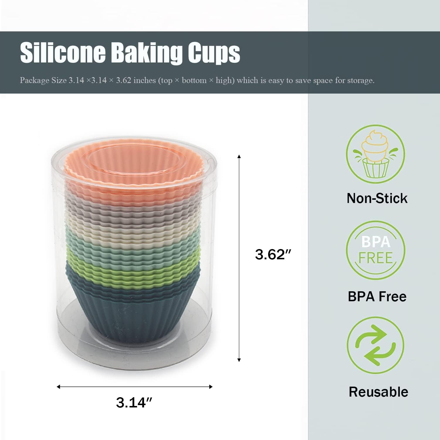 Cupcake Liners Standard Baking Cups Muffin Paper Cases - Image 4