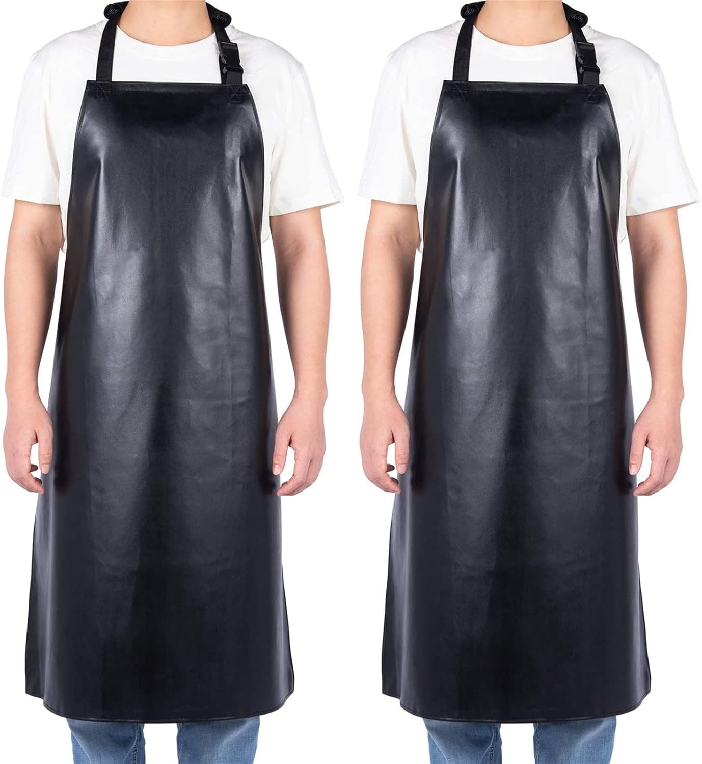 Waterproof Rubber Vinyl Apr for Unisex Adult, Adjustable, Lightweight, Chemical Resistant Extra Lg Work Apr - Image 1