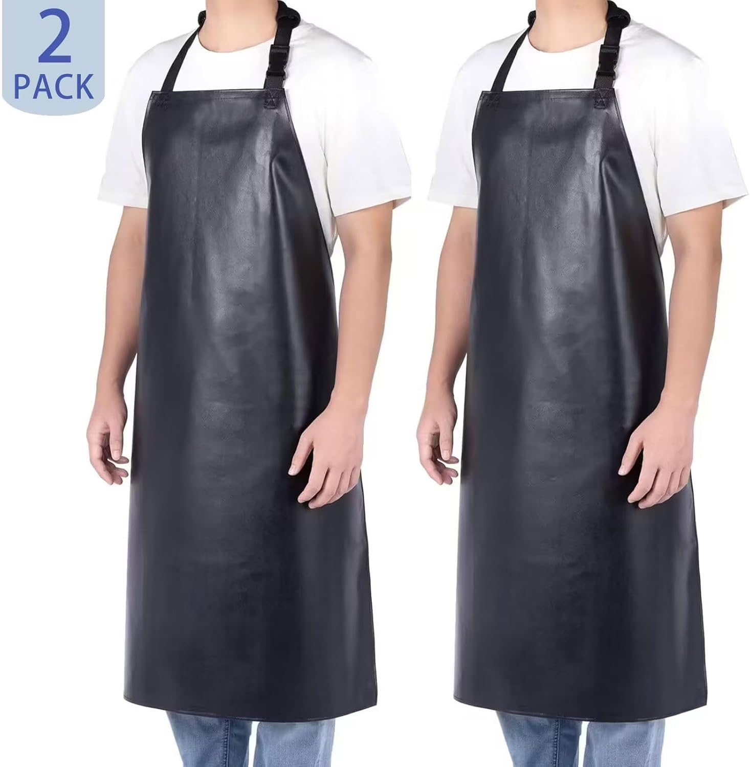 Waterproof Rubber Vinyl Apr for Unisex Adult, Adjustable, Lightweight, Chemical Resistant Extra Lg Work Apr - Image 2