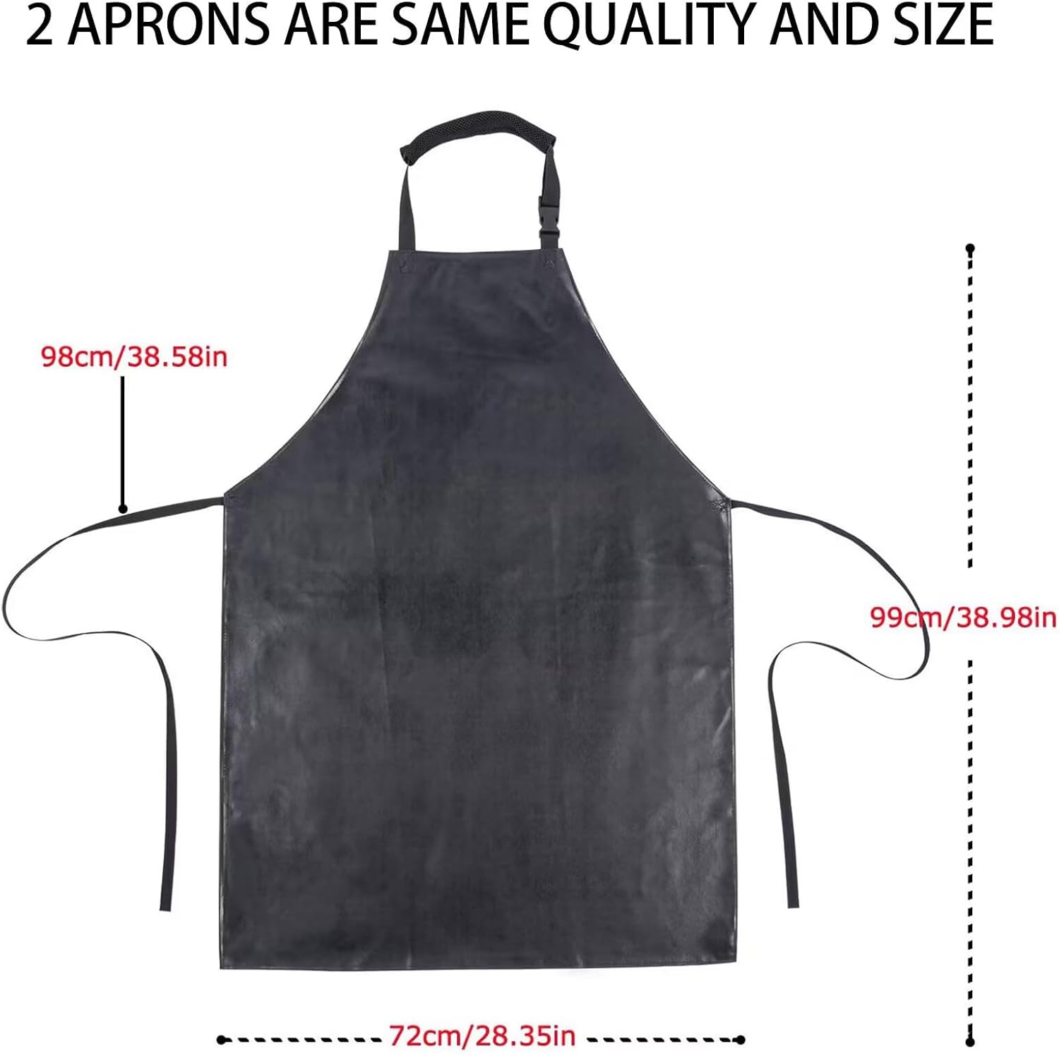 Waterproof Rubber Vinyl Apr for Unisex Adult, Adjustable, Lightweight, Chemical Resistant Extra Lg Work Apr - Image 6