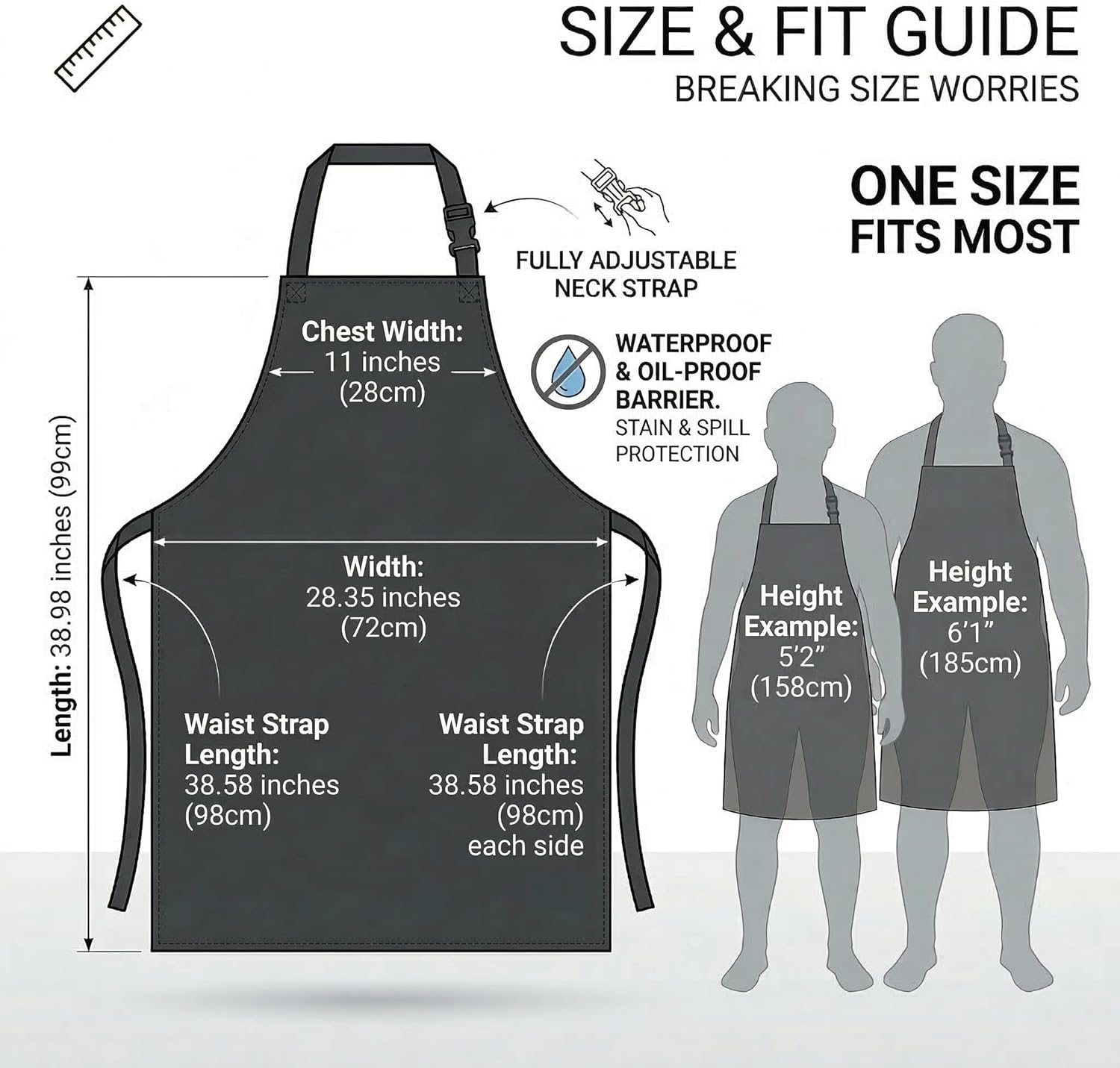 Heavy Duty Vinyl Waterproof Apr for Unisex Adult, Ultra Lightweight, Chemical Resistant Industrial Work Apr - Image 6
