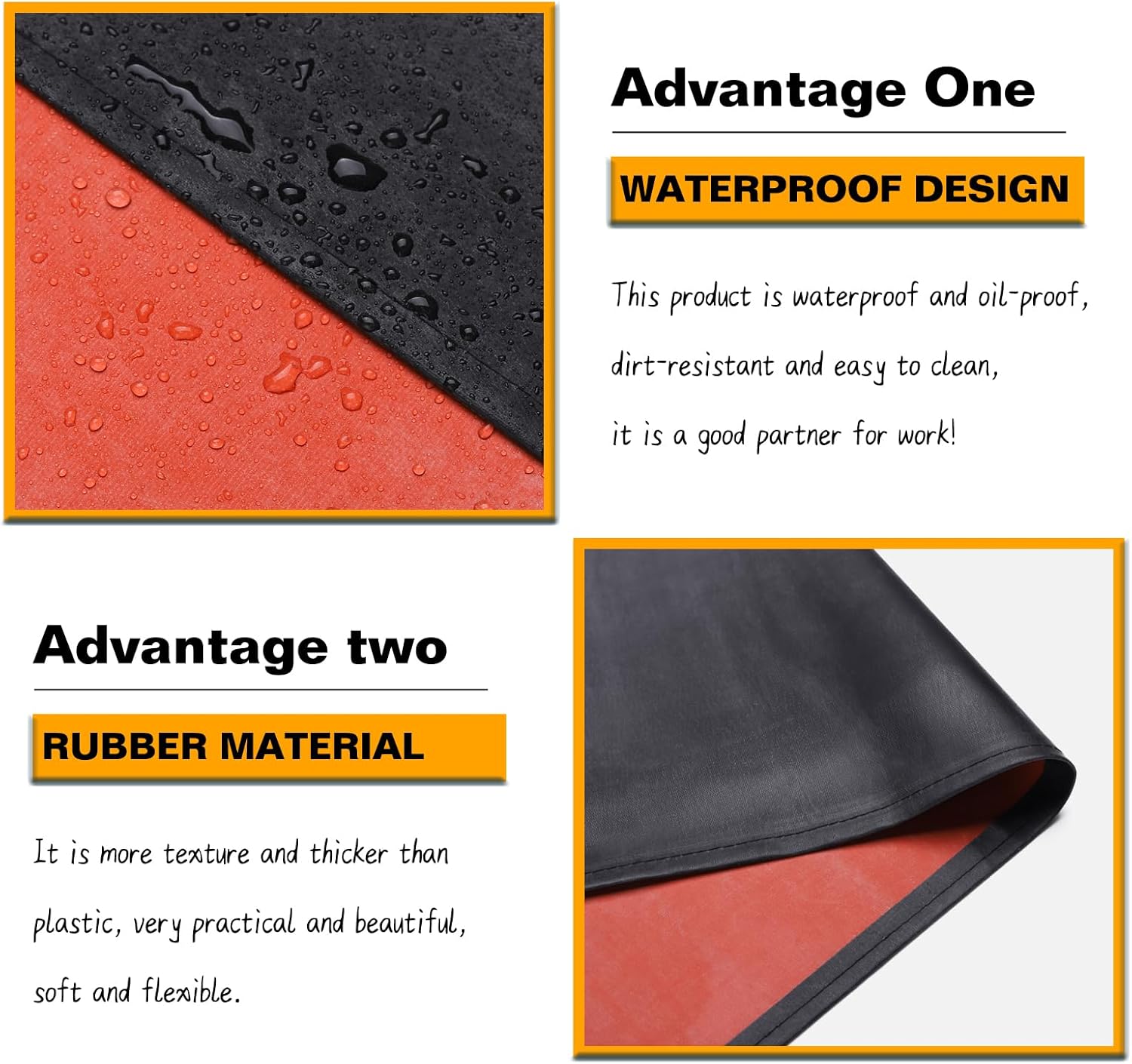 Thick Rubber Waterproof Apr, Adjustable Heavy Duty Dishwashing Apr, Work Apr For Cooking, Cleaning Fish, Gardening, Lab Work, Butcher And Dog Grooming - Image 4
