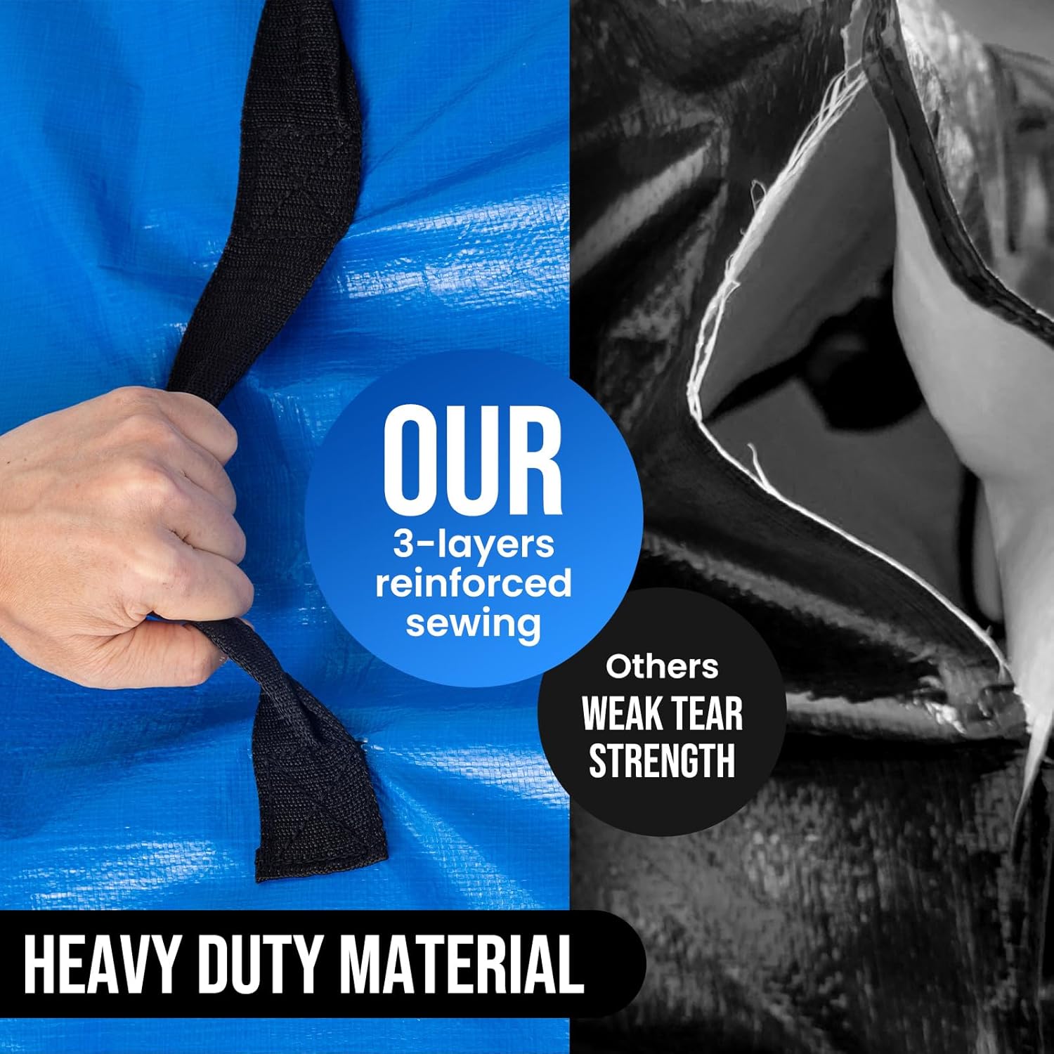 Queen Mattress Bags for Moving and Storage, Heavy Duty Moving Supplies Mattress Cover with Reinforced Handles, Storage Cover Essentials Packing Protector - Image 6