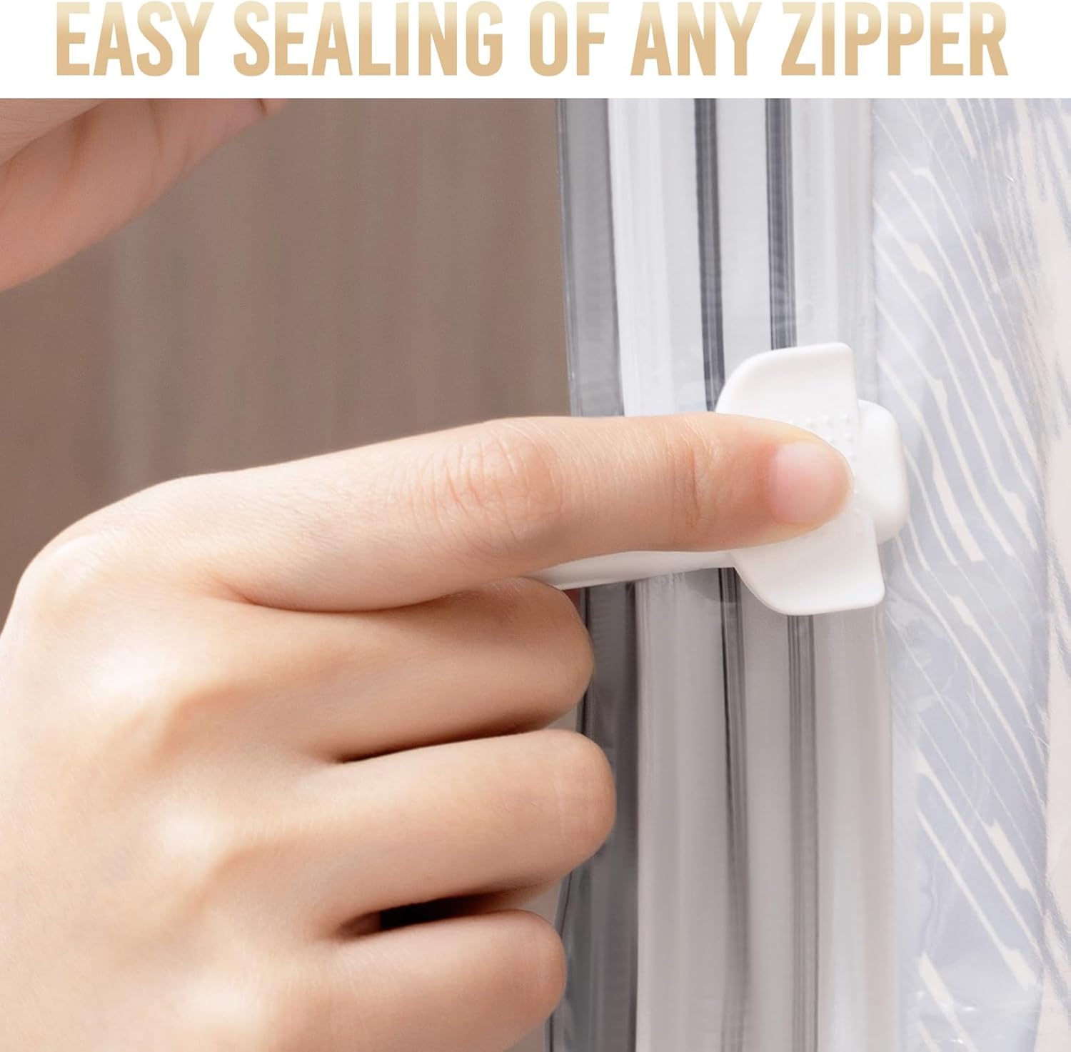 Plastic Heavy Rolling Slide Clip Seal Grip Air Tight Accessories for Vacuum Storage Space Saver Bags - Image 4