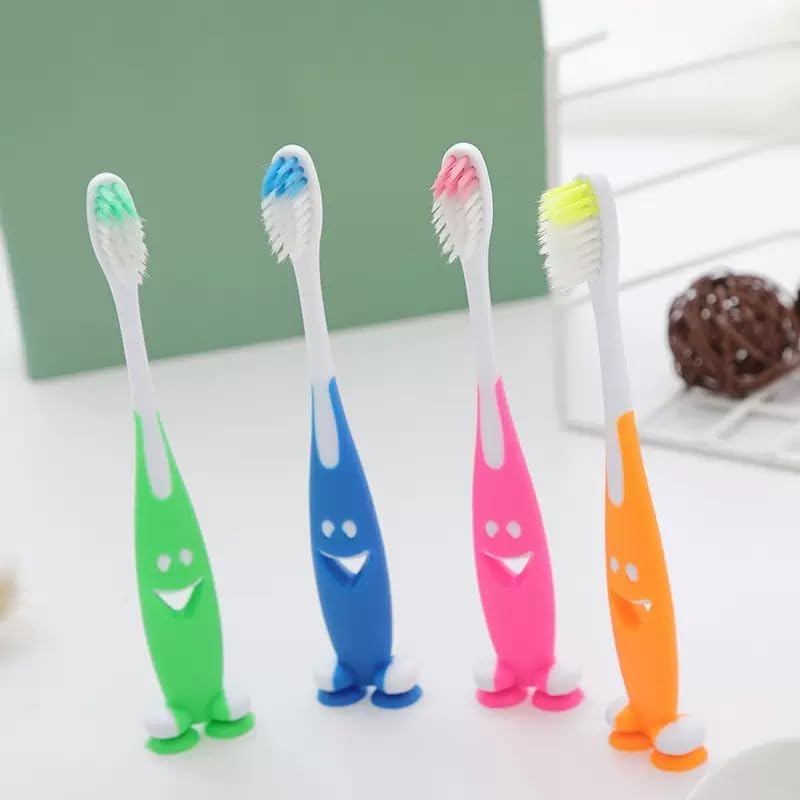 Petluno 100 Pack Kids Toothbrush Bulk Soft Bristles Toddler Cute with Suction Cup, Includes Travel Covers, Individually Wrapped Toothbrushes for Kid Home School Daycare Camp (Shark) Shark - Image 6