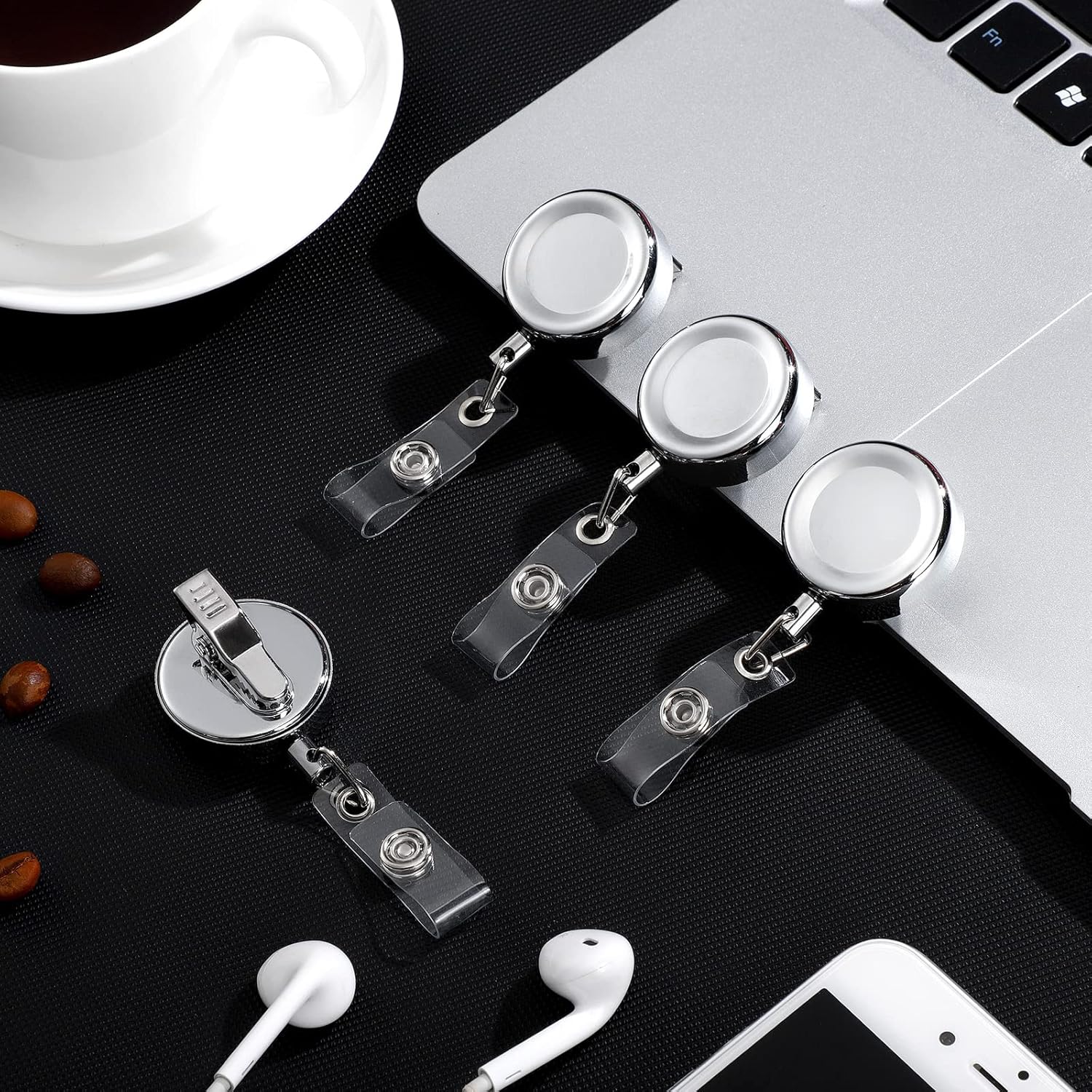 10 Pack Heavy Duty Retractable Badge Holder Reel Metal ID Badge Reel with Alligator Clip Badge Holder Retractable Clip Lightweight Strong Badge Reel for Nurses Professionals Students Teachers Office - Image 6