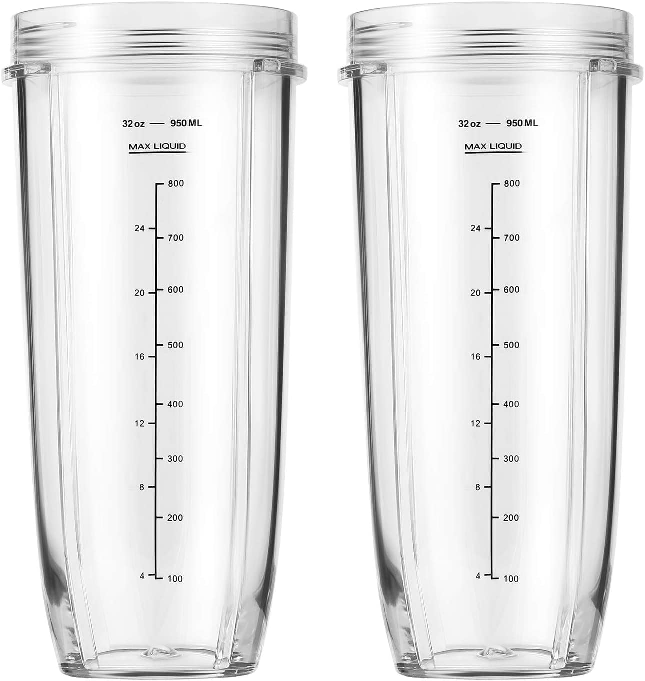 Replacement Part for Nutri Ninja Blender 2-Pack 32oz Replacement Cups Compatible with Nutri Ninja Auto-iQ Series Blenders - Image 6