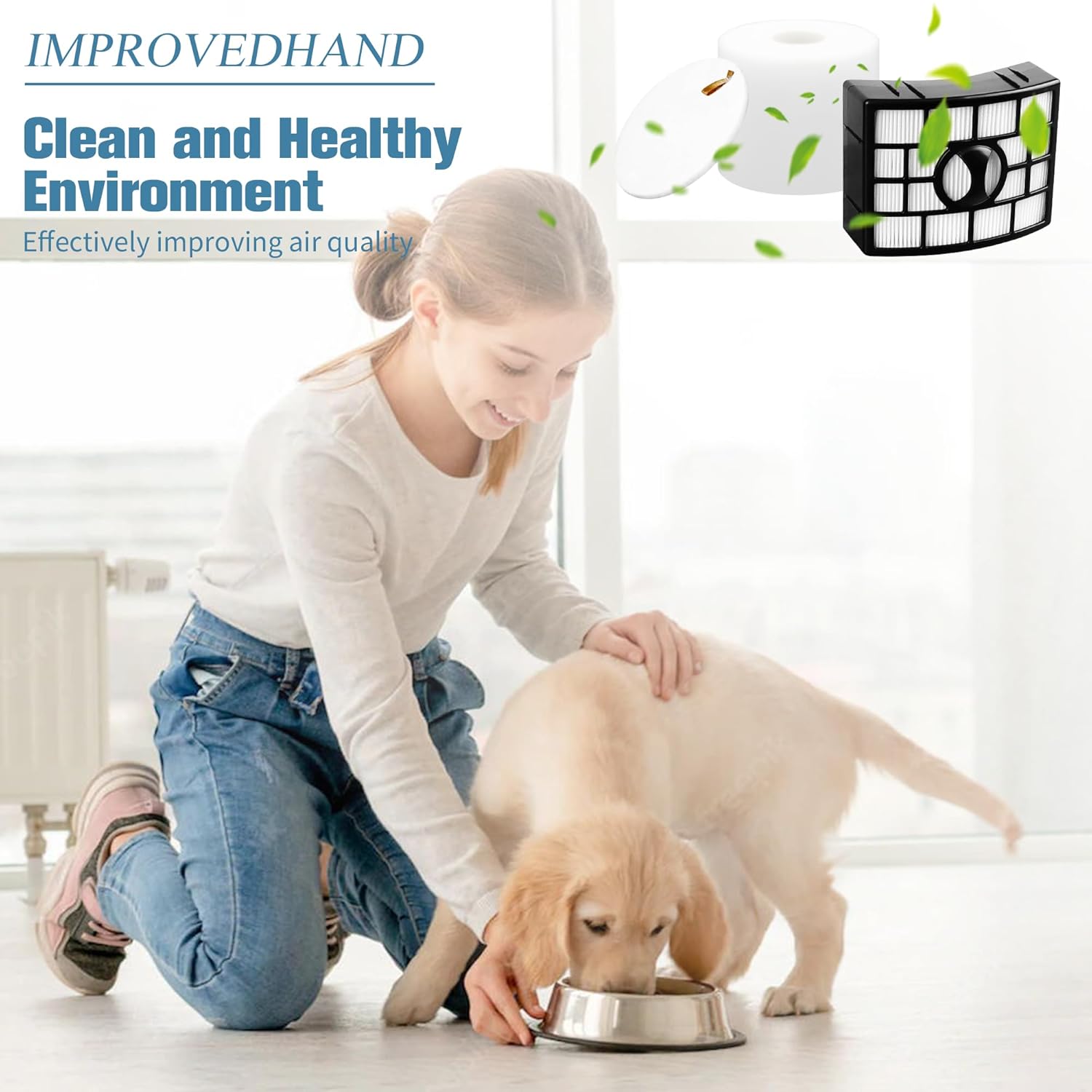 NV752 Filter Replacement Compatible with Shark Rotator Powered Lift-Away AZ1002, NV650 NV651 NV652 NV750 NV751 NV752 NV753 AX950 AX951 AX952 ZU632, Compare to Part # # XHF650&XFF650 - Image 7