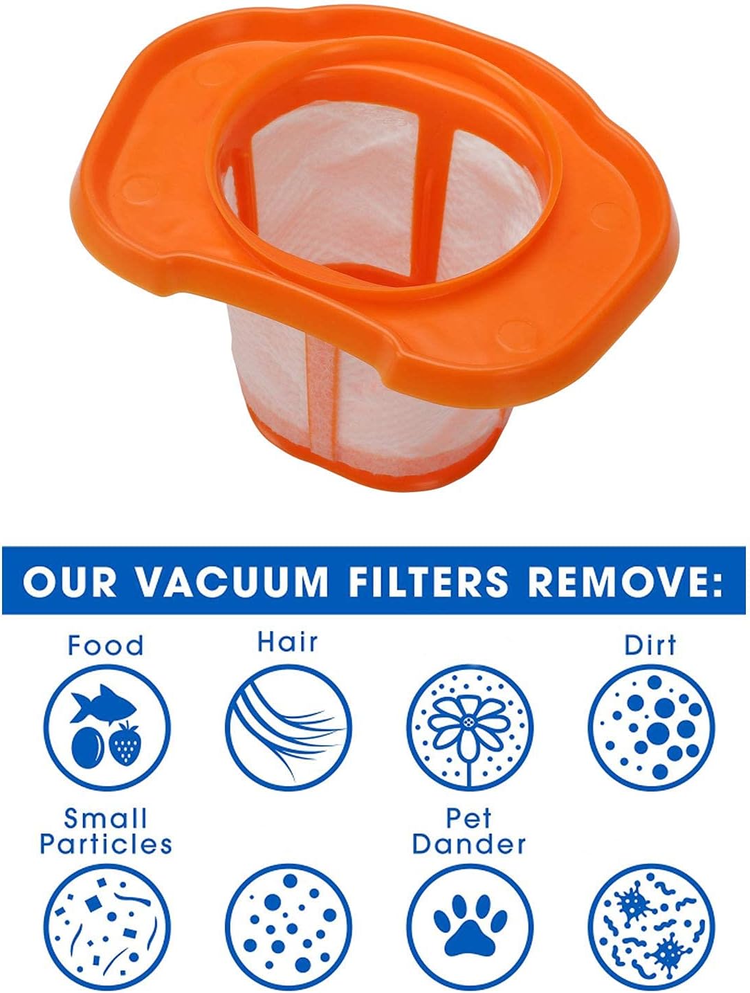 HHVKF10 Filter Compatible with Black and Decker Models HHVK320J10 HHVK320J61 HHVK320JZ01 HHVK415B01 HHVK515J00 HHVK515J00FF HHVK515JP07 HHVK515BPF07 - Image 2