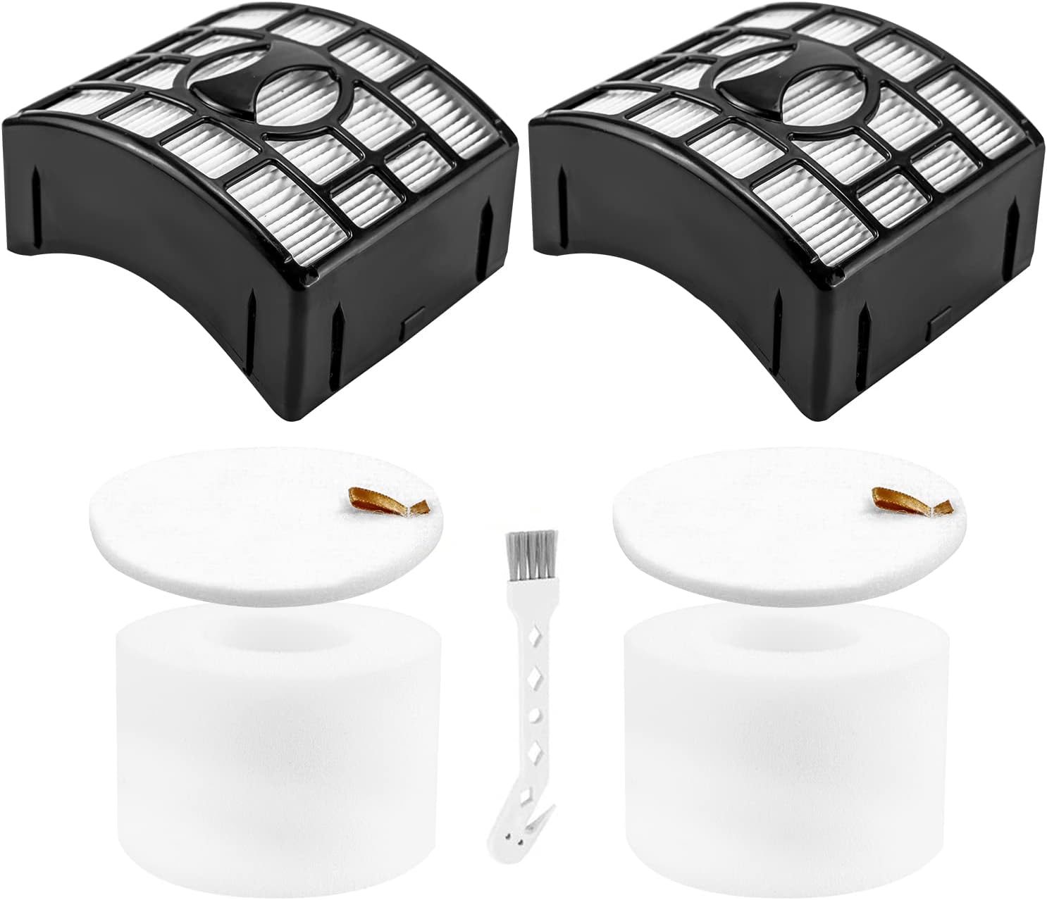 NV770 Filter Replacement Compatible with Shar-k Duo Clean Lift-away Upright Vacuum UV700 N,NV771,NV600,NV601,NV611,ZU701 Replaces # XFF600,XHF600,2 High Efficiency 2 Foam & Felt Filters - Image 1
