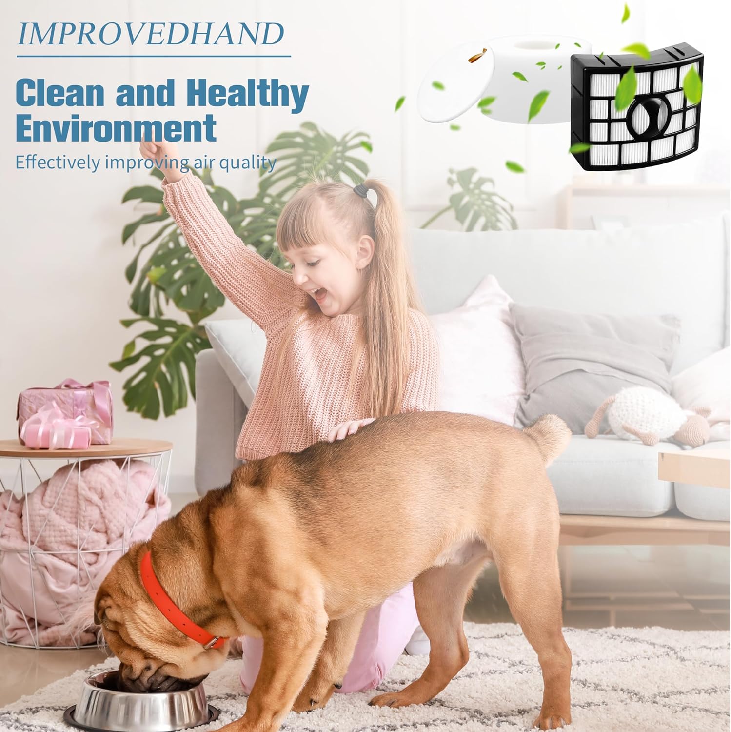NV770 Filter Replacement Compatible with Shar-k Duo Clean Lift-away Upright Vacuum UV700 N,NV771,NV600,NV601,NV611,ZU701 Replaces # XFF600,XHF600,2 High Efficiency 2 Foam & Felt Filters - Image 7
