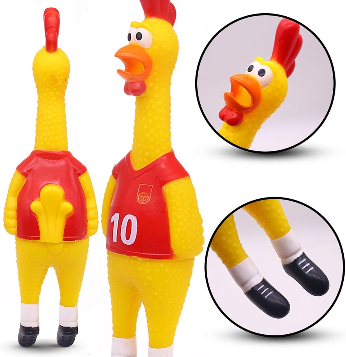 Screaming Chicken & Squeaky Chicken Dog Toy – Two Hilarious Prank Toys for Fun, Stress Relief & Play - Image 4