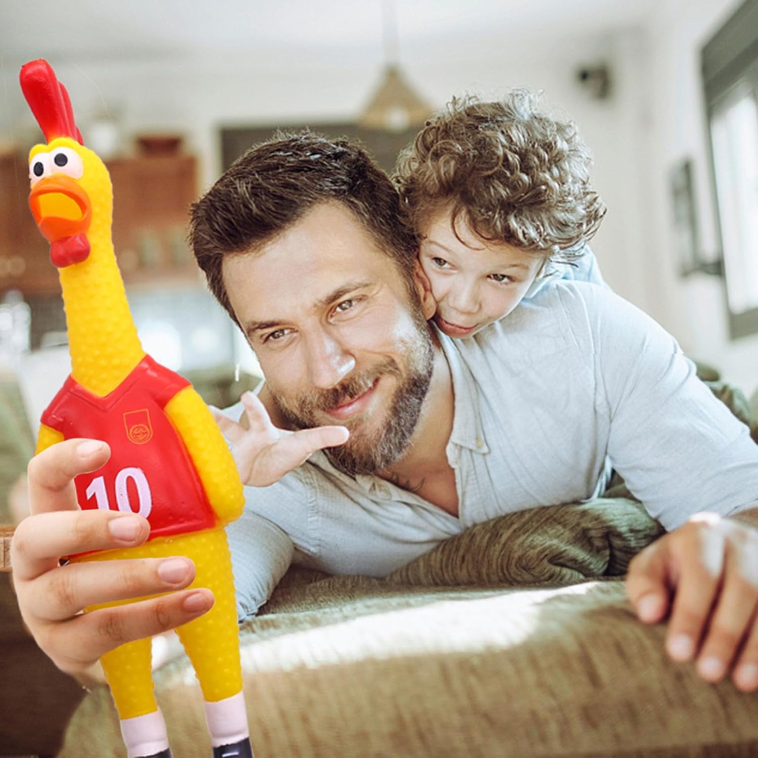 Screaming Chicken & Squeaky Chicken Dog Toy – Two Hilarious Prank Toys for Fun, Stress Relief & Play - Image 6