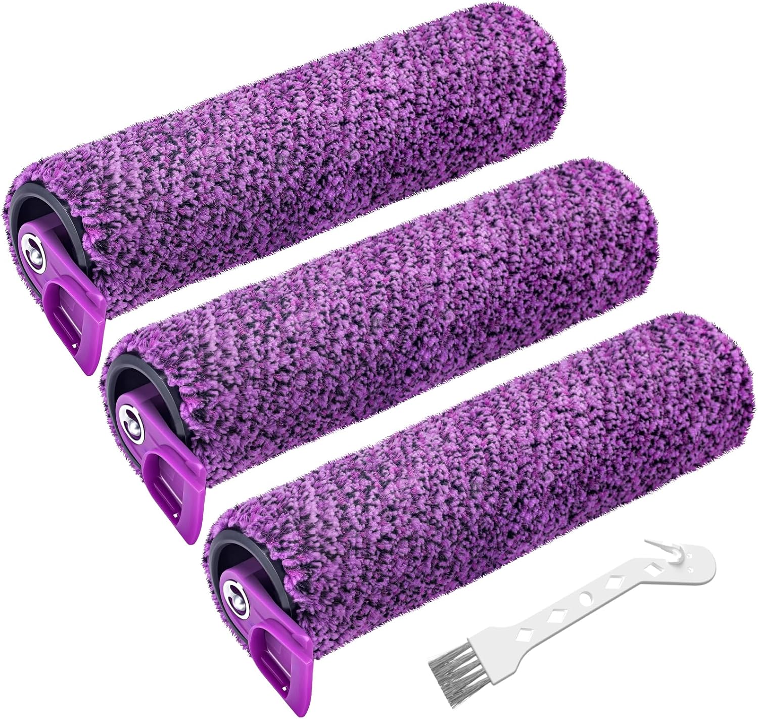 SD201 Brush Roller Shark Mop: Compatible with Shark Steam Pickup 3-in-1 Steam Mop SD200 SD201C SD201Q SD205 Models - Roll Brush 1 Cleaning Tool Replacement Parts Accessories Kit for Months 3 Pack - Image 1