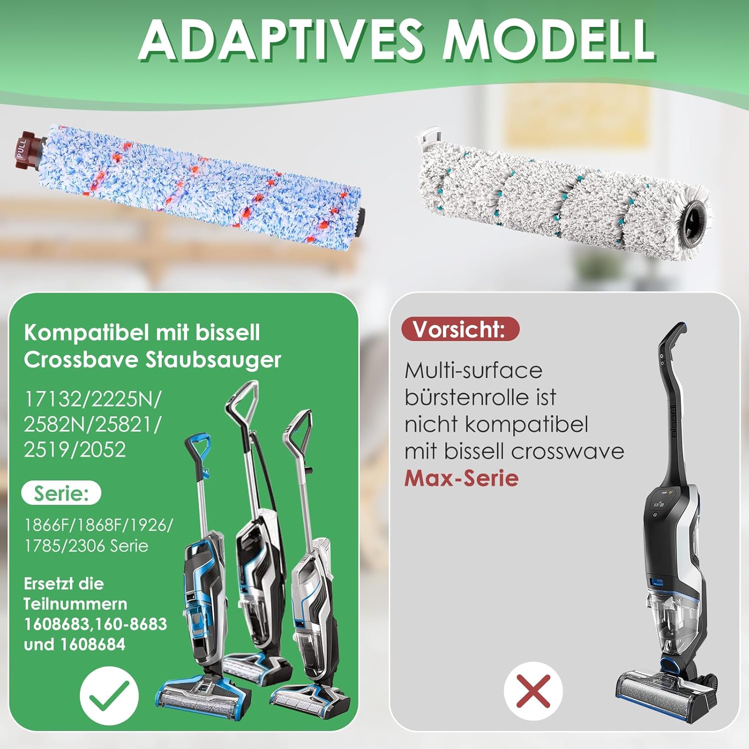 1868 Brush Replacement Compatible with Bissell CrossWave - Image 4