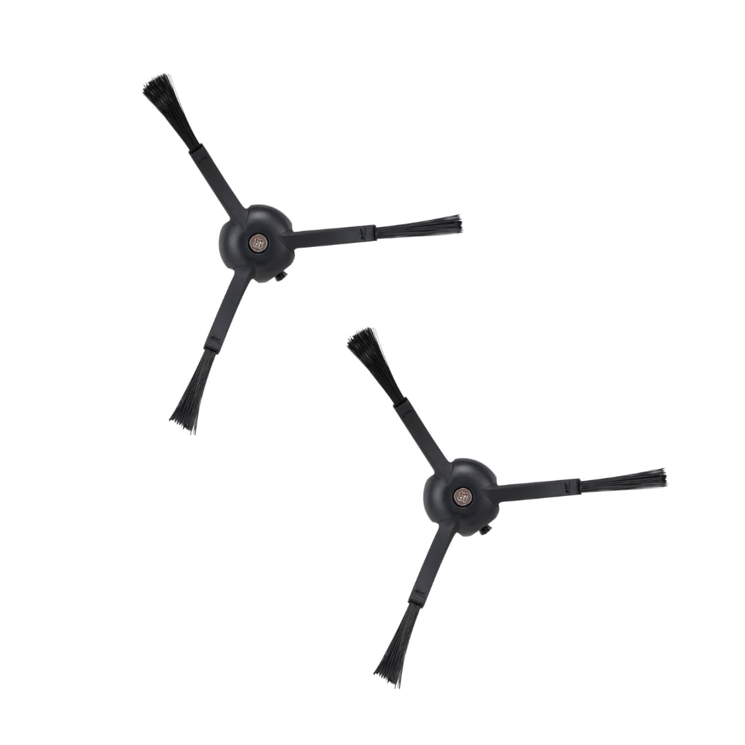 Side Brushes Replacement (2 Pieces) for S8 Pro Ultra, S7 Max Ultra, Qrevo,  Qrevo Slim, Series of S7 MaxV/S7/Q7Max/Q8 Max/S8/Q7/Q5/S6/S5/S4/E5/E4/E3/E2 Robot Vacuum Cleaner, Black - Image 1