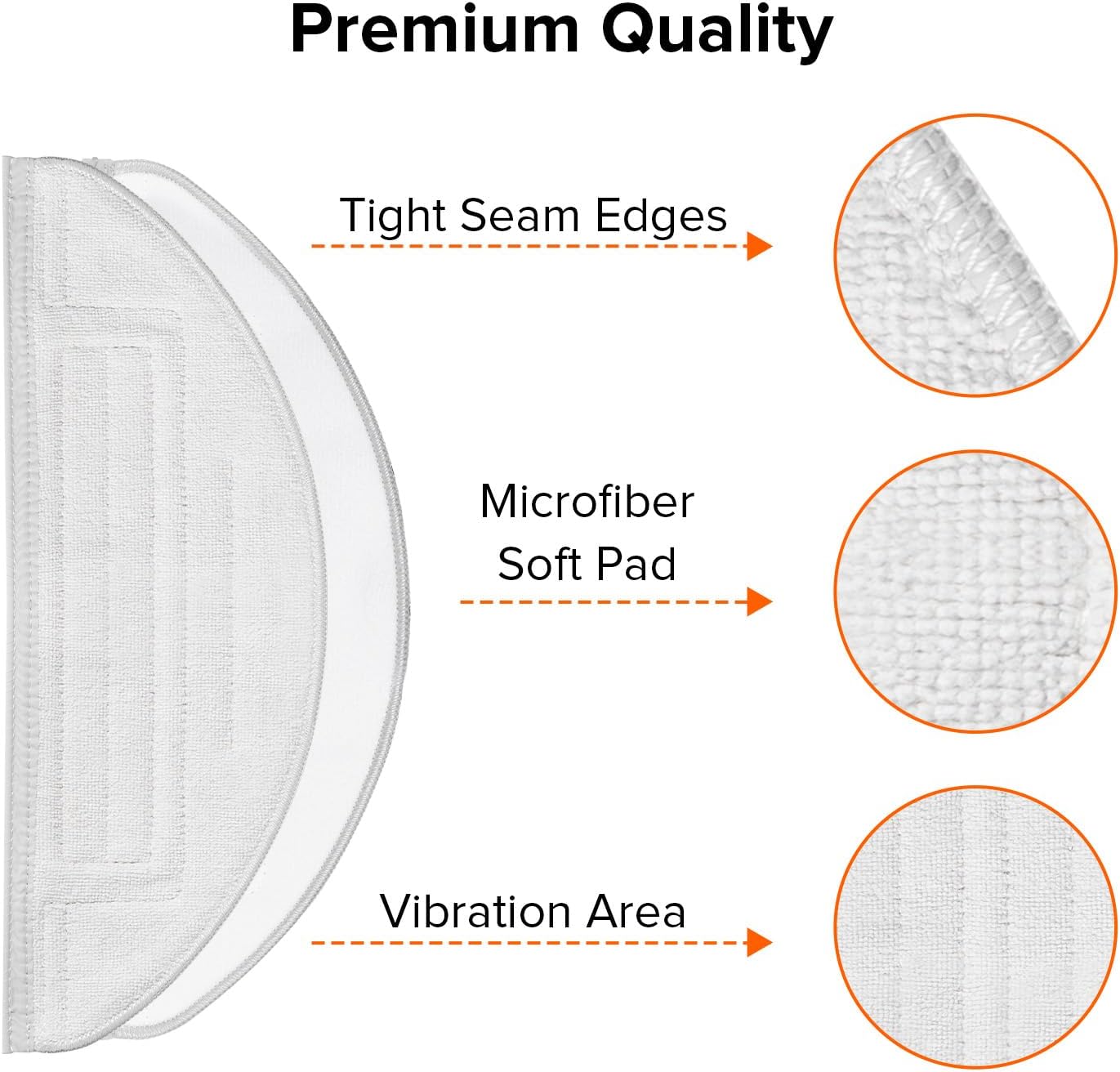 Mop Cloth for S8+ & S8 & S7 MaxV Robot Vacuum (2 Pcs) - Image 6
