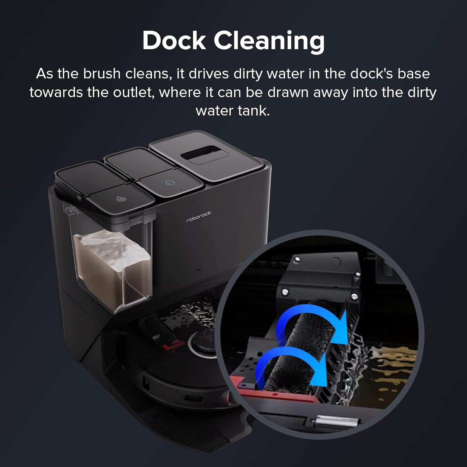 High-Speed Cleaning Brush for Saros 10/S8 MaxV Ultra/S8 Max Ultra/S8 Pro Ultra/S7 Max Ultra/S7 MaxV Ultra for Mop Washing and Dock Self-Cleaning (2pcs Included), Robot Vacuum Accessories - Image 4