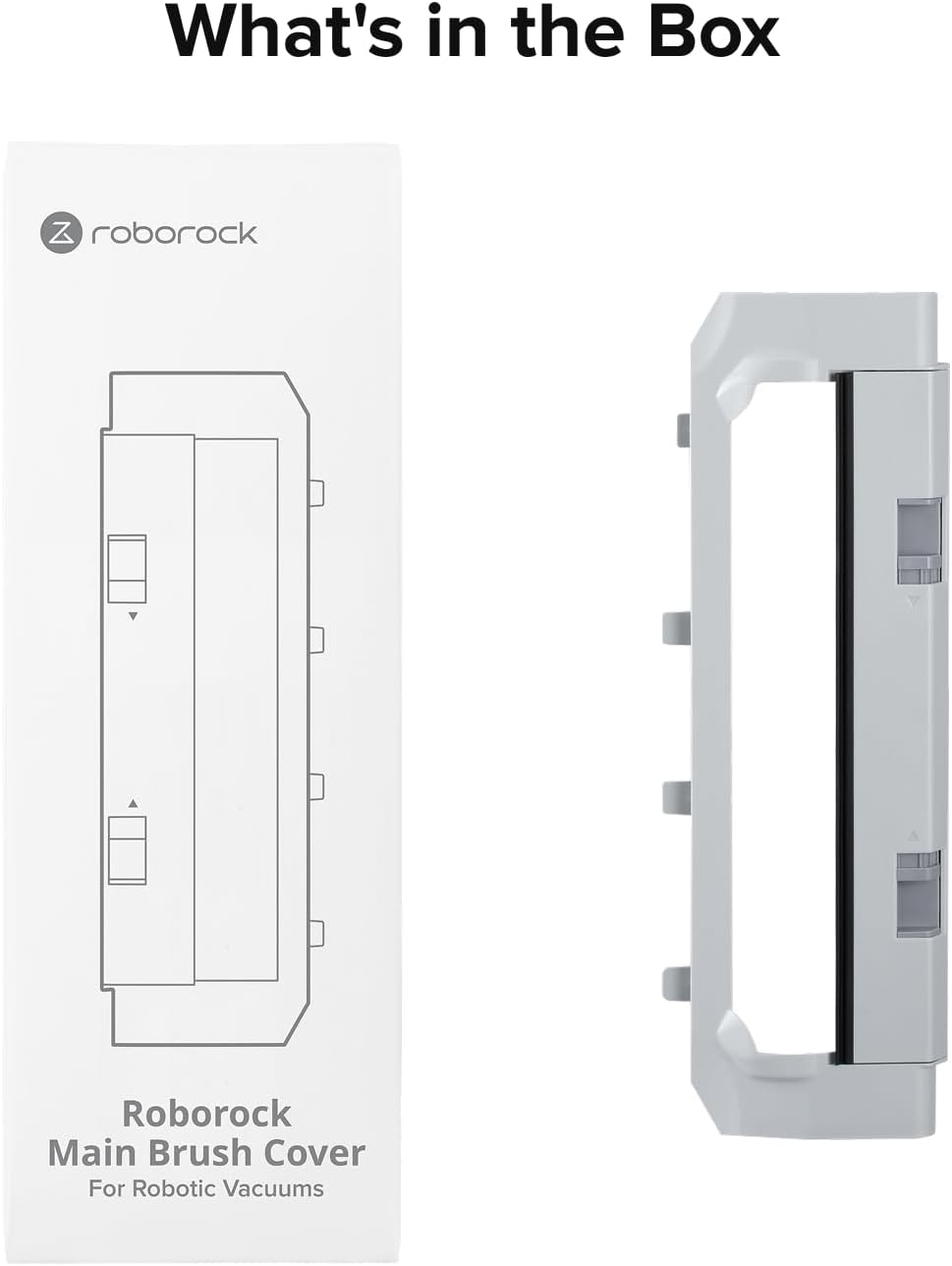 Main Brush Cover for Qrevo Curv 2 Flow Robot Vacuums, Light Gray - Image 6