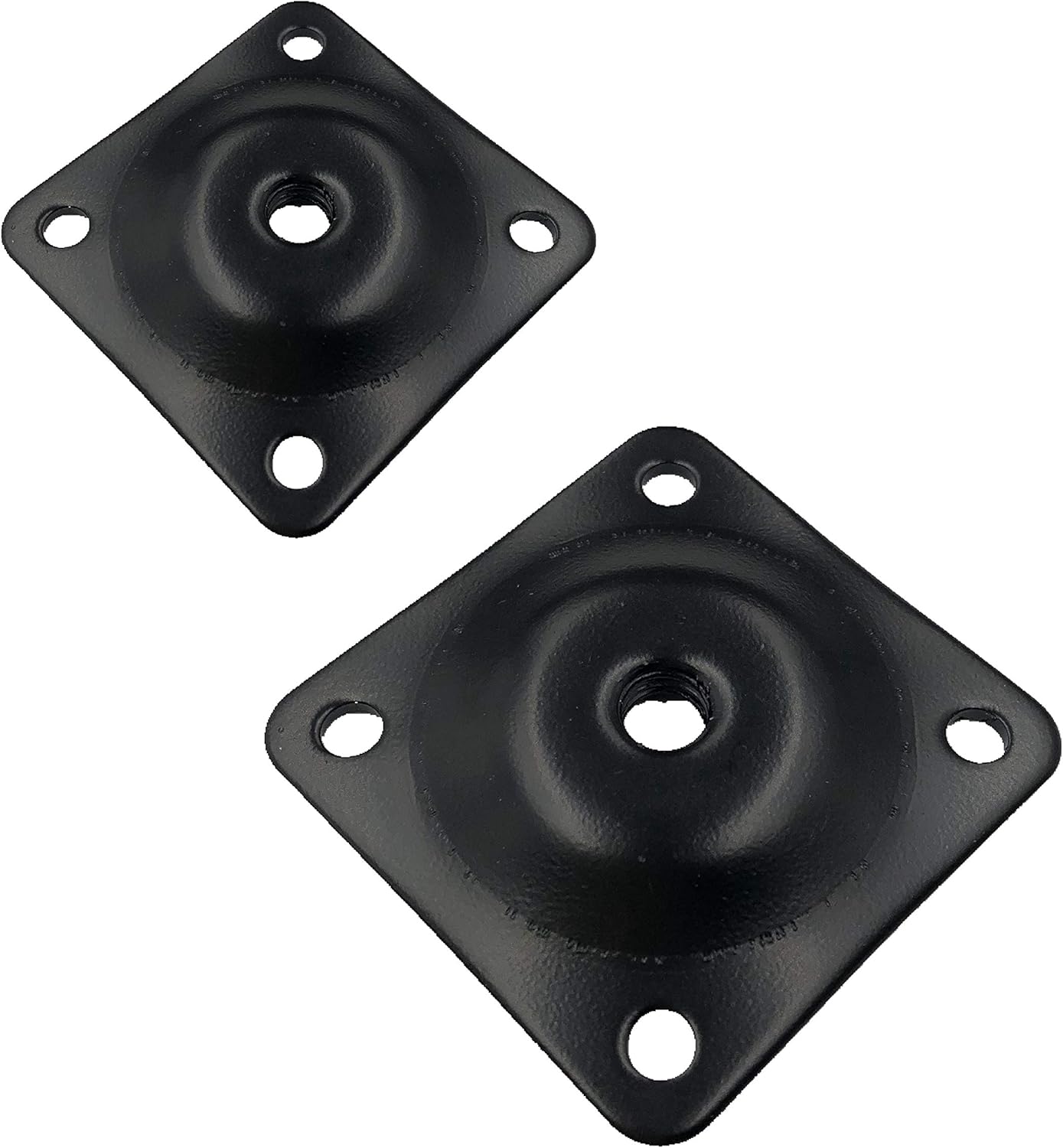 8 Sets Furniture Leg Mounting Plates with Hanger Bolts Screws Great for Furniture Sofas Couches Seats (Black) - Image 3