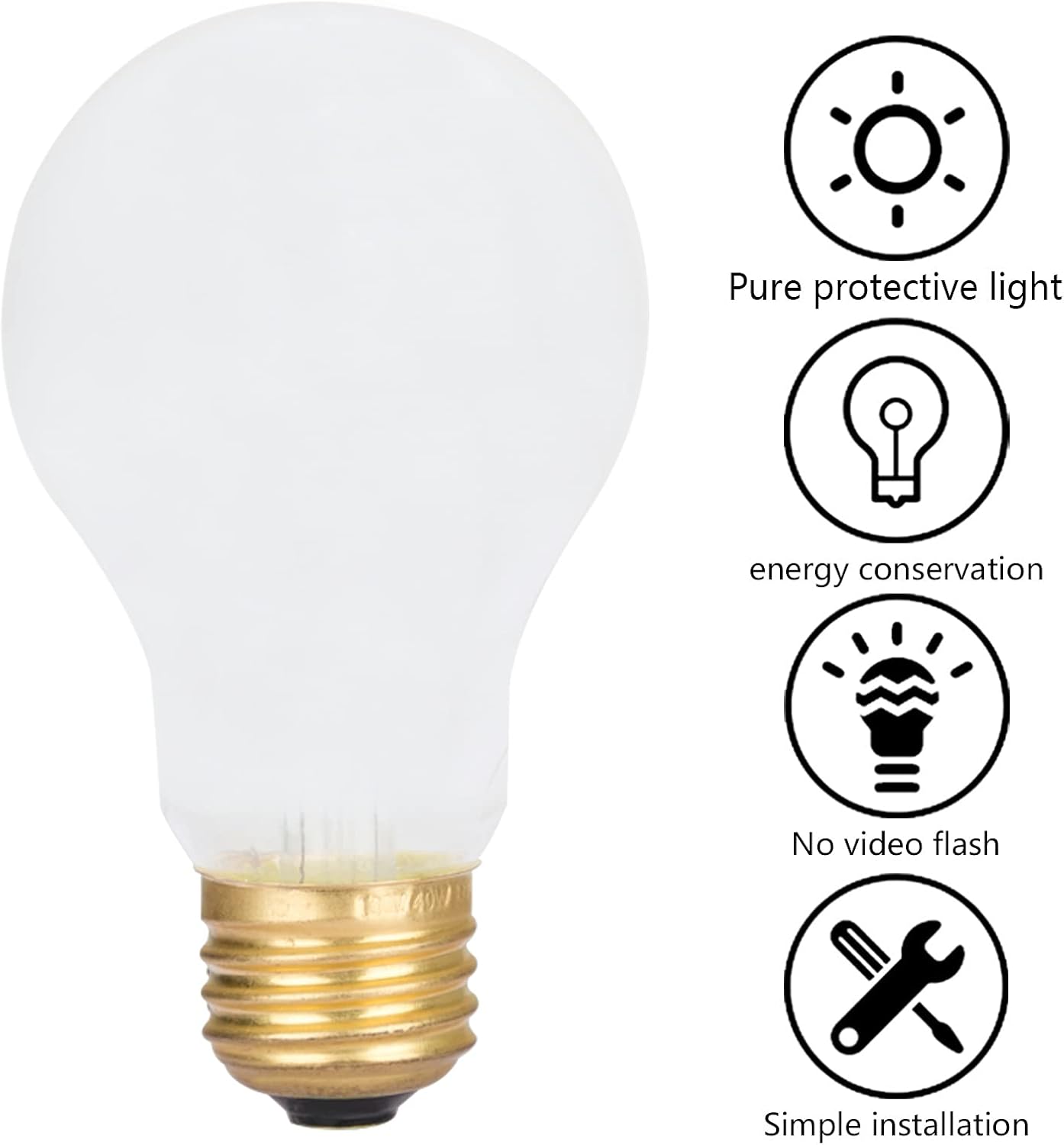 12 Pack 60 Watt A19 E26 Medium Base 130 Volt Incandescent Light Bulbs, Standard Household Bulbs for Ceiling Fan, Bedroom, Living Room - Image 3