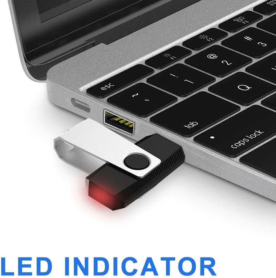 16GB 3 Pack USB Flash Drive 16GB USB Stick Bulk USB Drive 2.0 USB Key USB Thumb Drive Flash Drives 16gb Memory Stick for Computer (Black,3 pcs) - Image 3