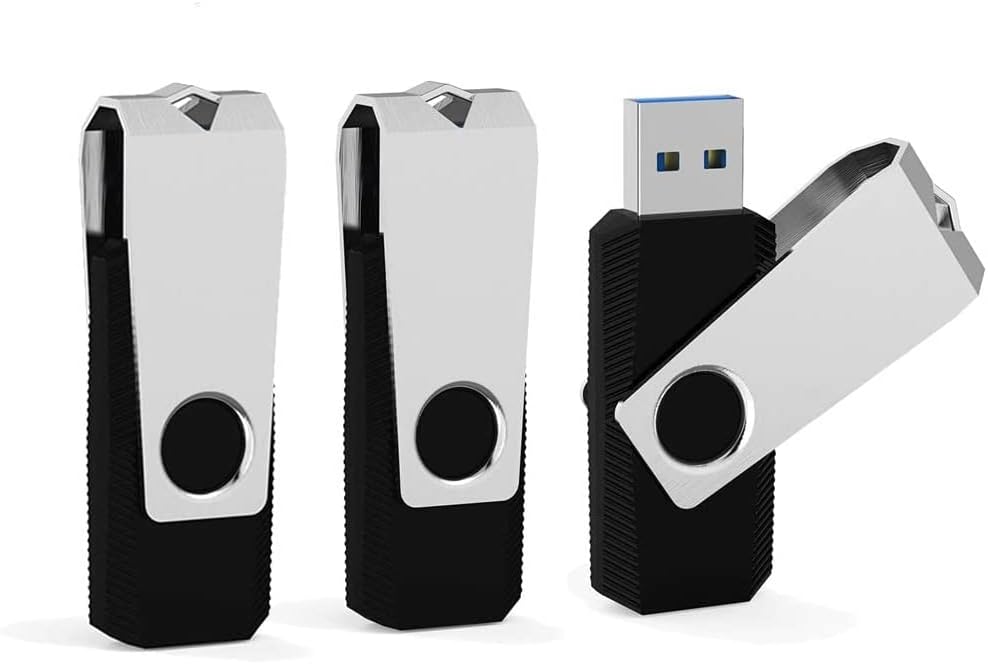16GB 3 Pack USB Flash Drive 16GB USB Stick Bulk USB Drive 2.0 USB Key USB Thumb Drive Flash Drives 16gb Memory Stick for Computer (Black,3 pcs) - Image 8
