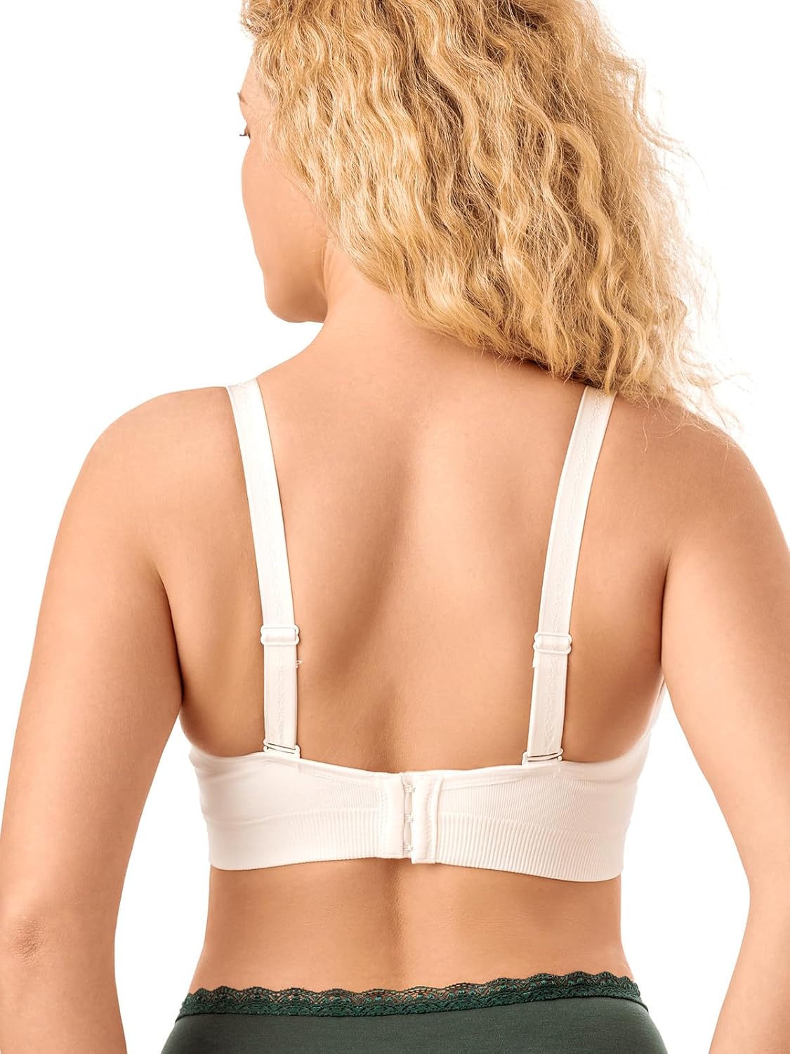 Womens Nursing Bra Seamless Breastfeeding Sleep Maternity Bra with Remove Bra Pads Extenders 5 Pack - Image 7