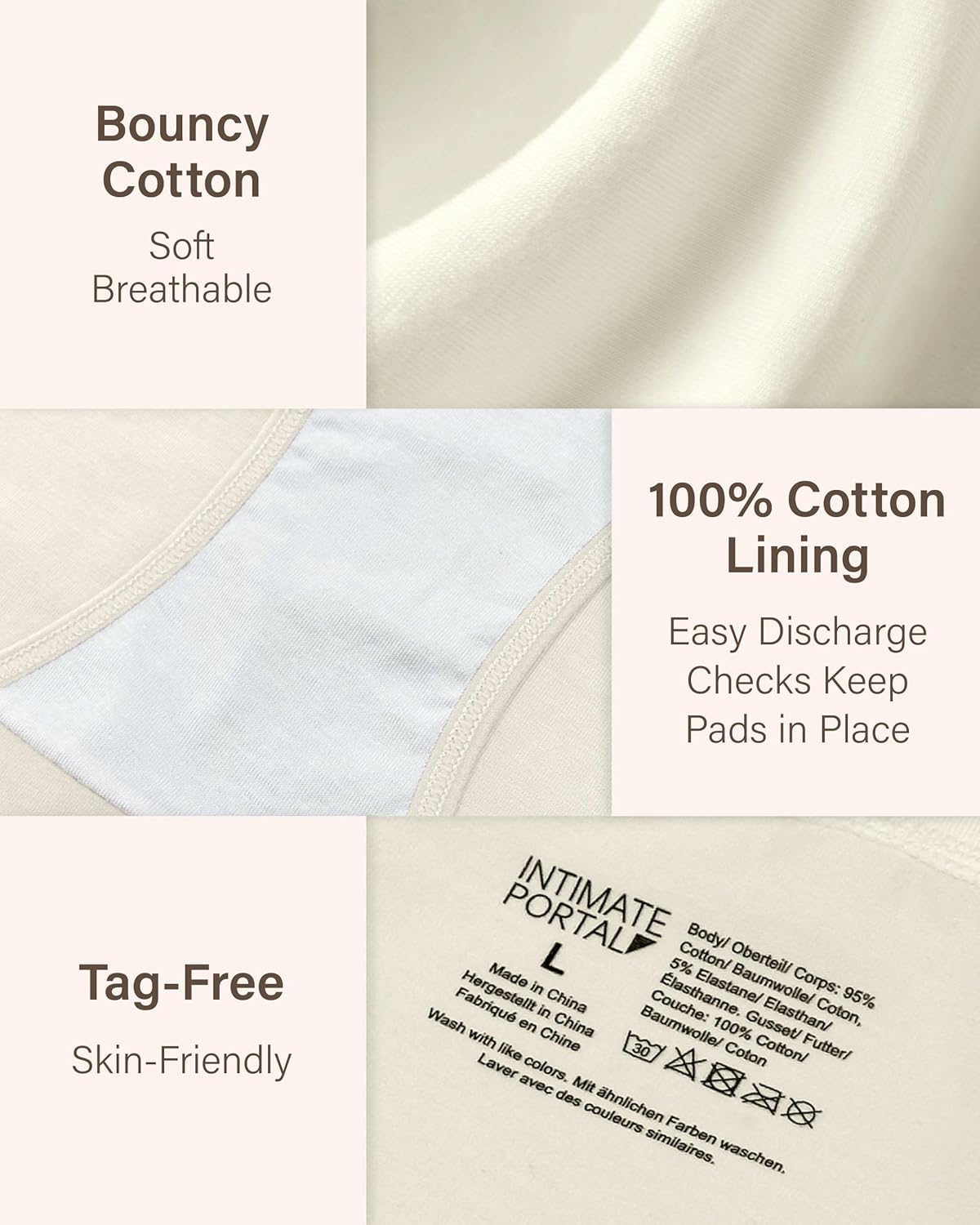 Cotton Maternity Underwear Under Bump Women Pregnancy Bikini Panties - Image 5