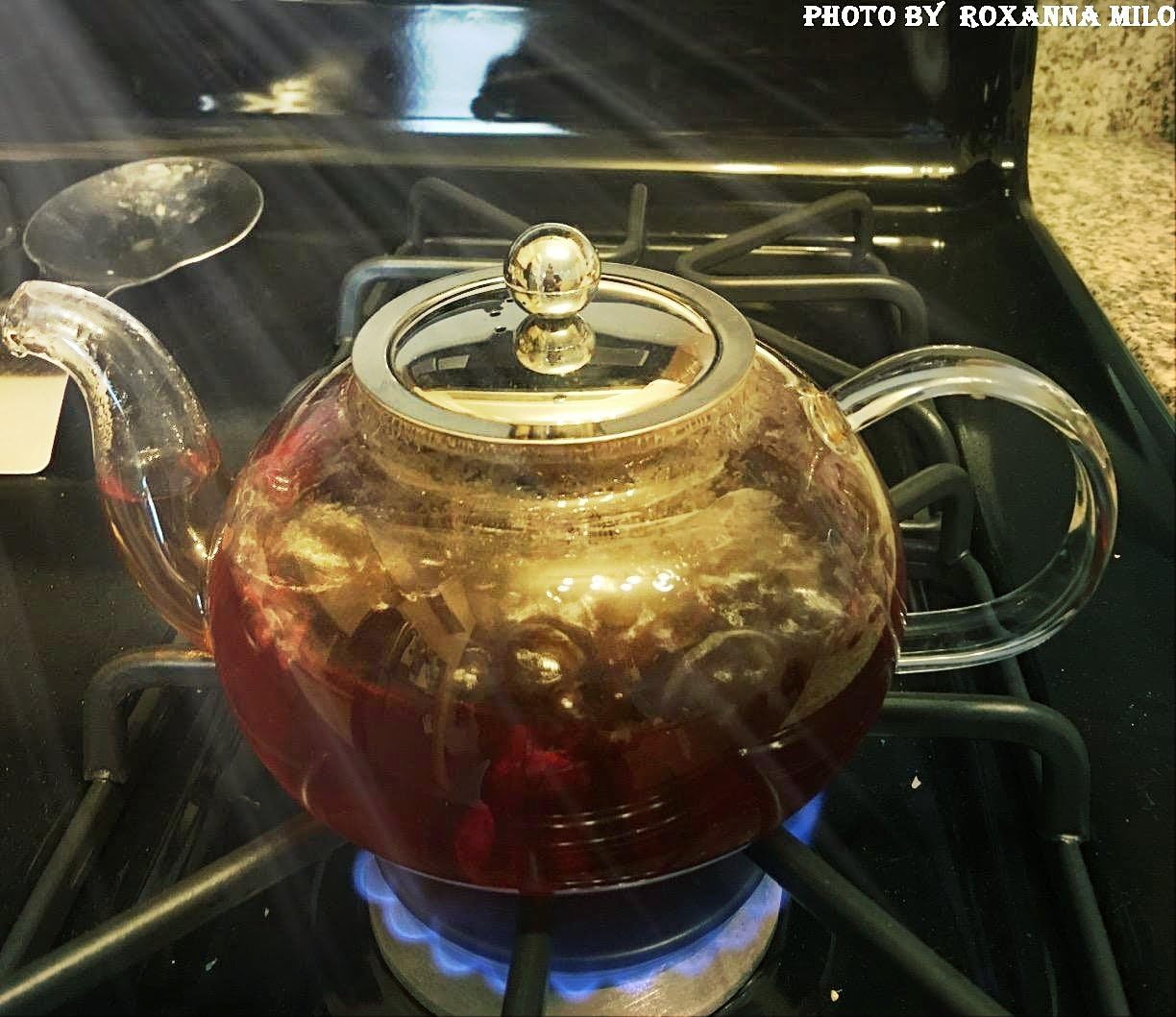 Glass Teapot with Stainless Steel Infuser & Lid, Borosilicate Glass Tea Pot Stovetop Safe, Blooming & Loose Leaf Teapots, 27 Oz - Image 5