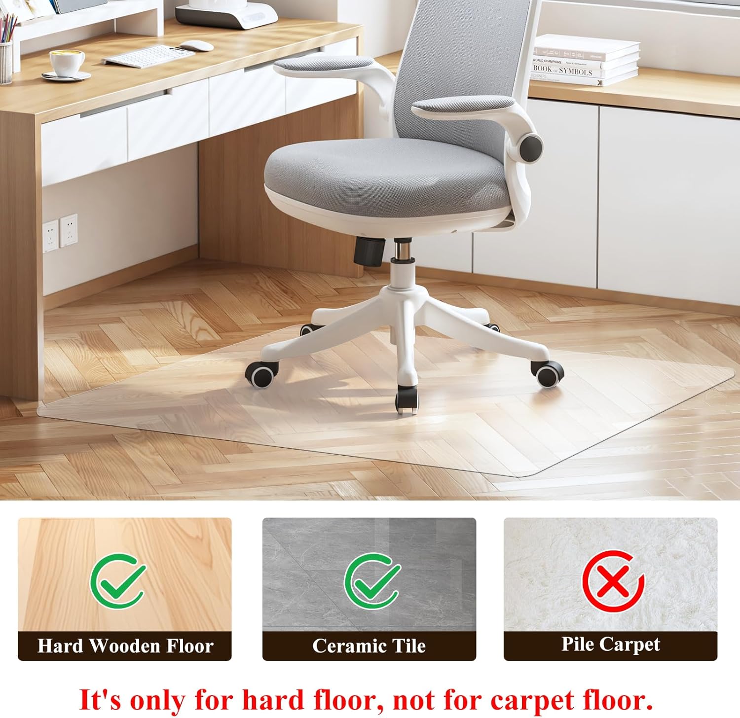 Office Chair Mat for Hard Wood Floors - 30