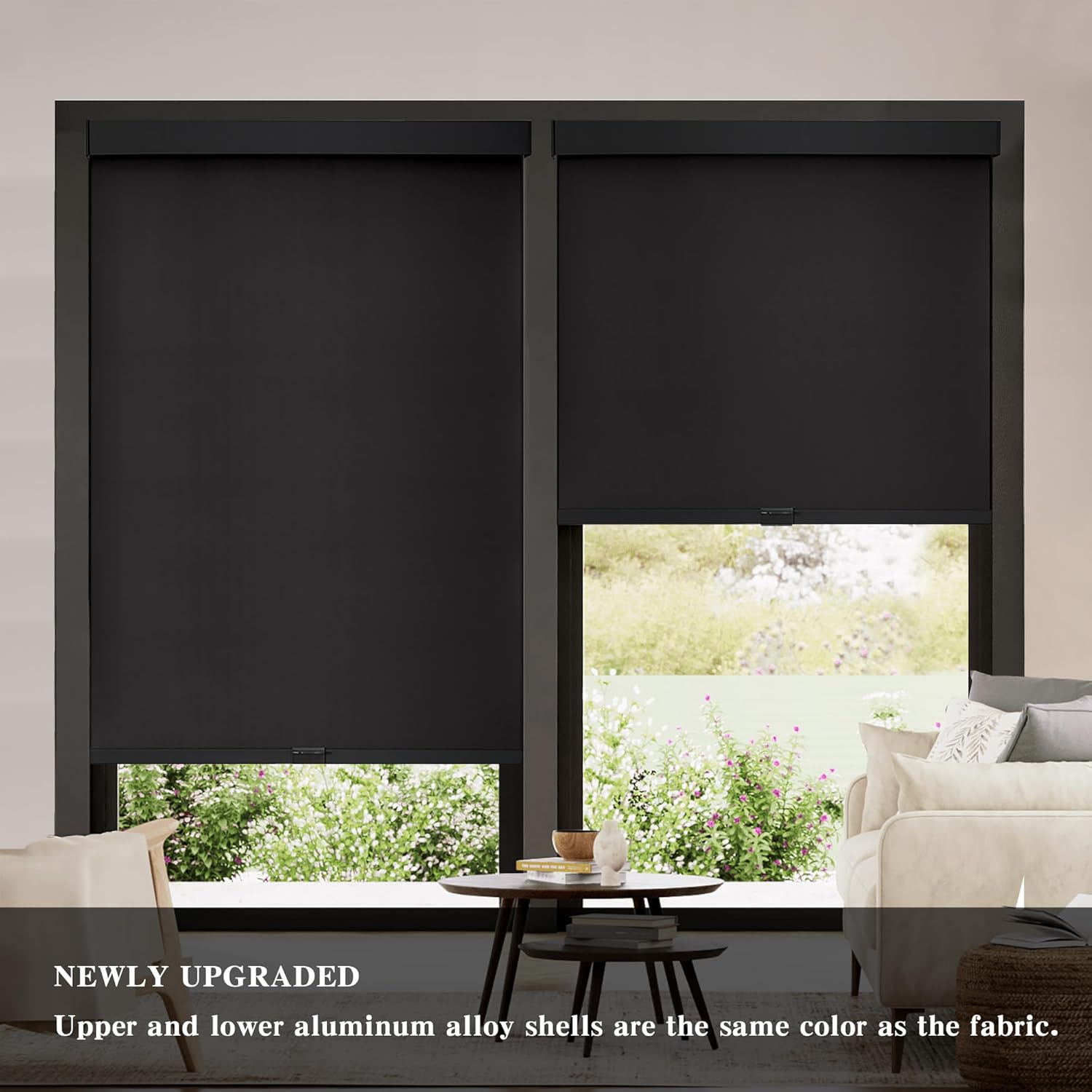 Blackout Roller Shades Cordless Blinds for Windows, Free-Stop Shades with Valance, Thermal Insulated Fabric, UV Protection, Blinds for Home and Office 20