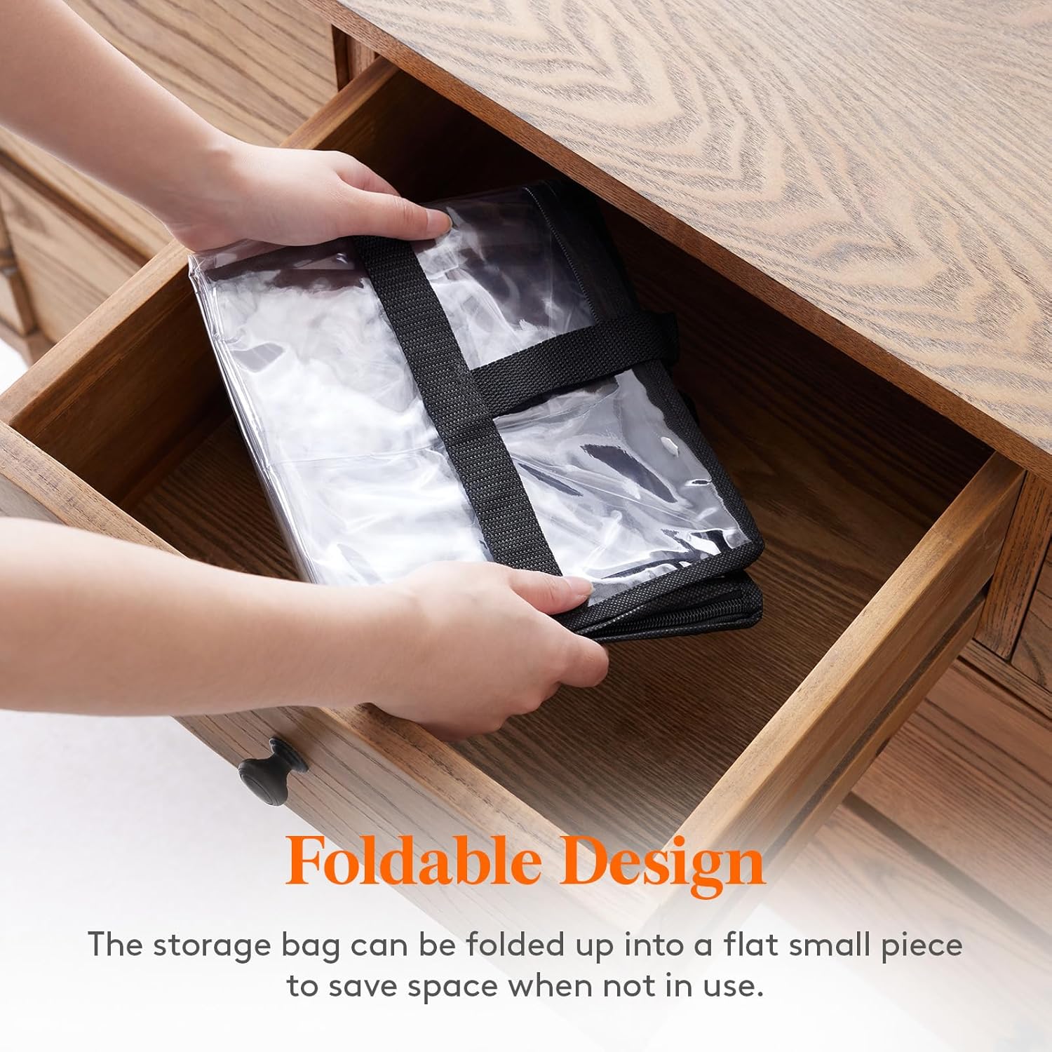 4 Pack Clear Clothes Storage Bags, 40L Plastic Blanket Storage Bags, Vinyl Foldable Moving Bags with Zipper, Closet Organizers and Storage Containers for Bedding, Duvet, Comforter - Image 7