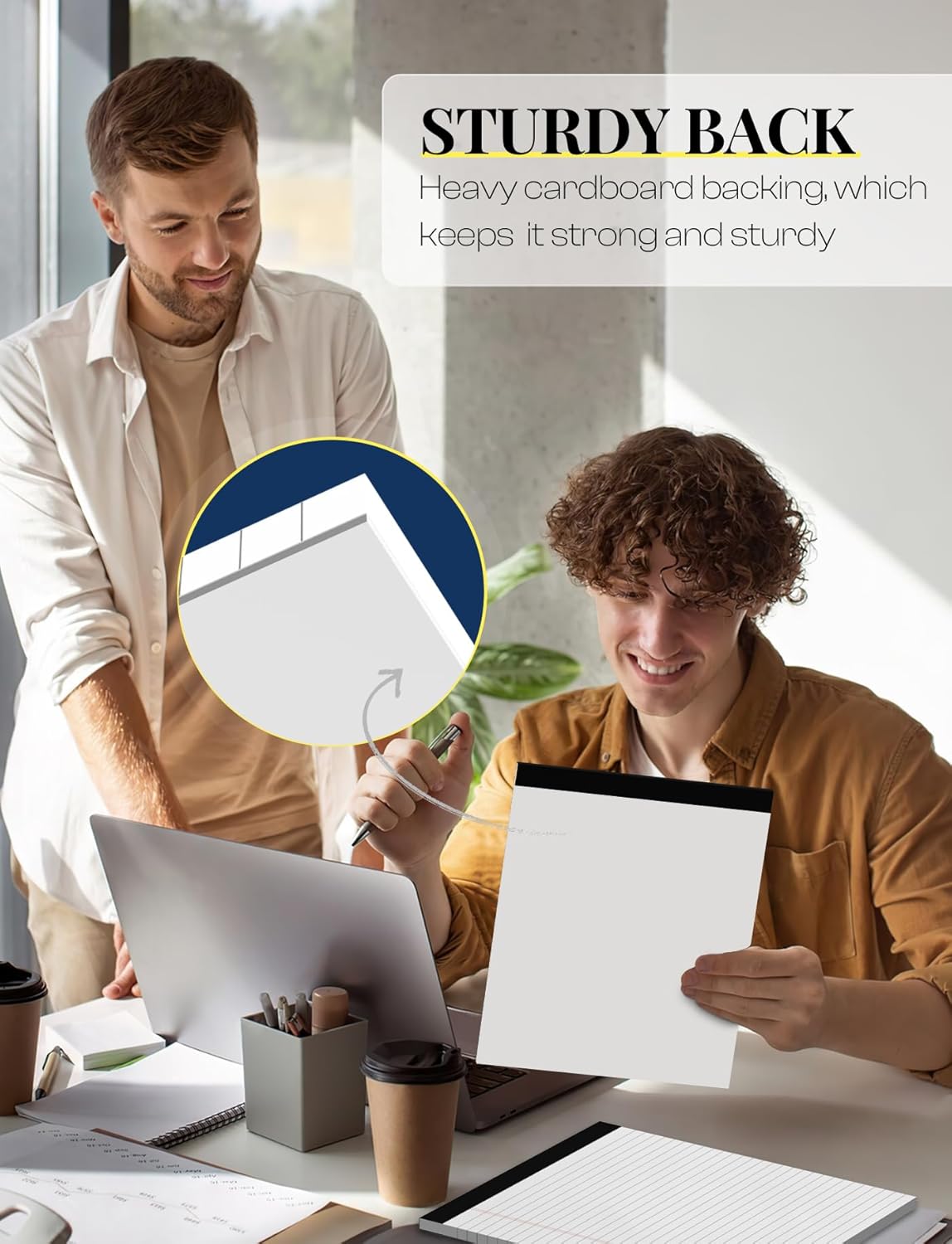 Legal Pads 8.5 x 11 White Note Pads Paper 8-1/2 x 11 Lined Paper Pad 8.5 x 11 White Legal Pad 6 Pack Notepads 8.5 x 11 Lined Writing Pads of Paper 8.5 x 11 Notepad White Paper Pads 30 Sheets/Pad - Image 3