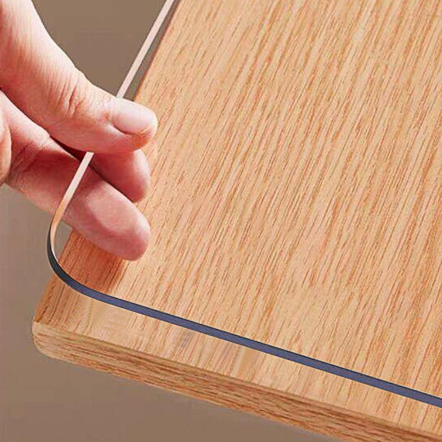 Clear Table Protector, 1.5mm Thick 24 x 48 Inch Desk Protector Mat Clear, Waterproof Plastic Table Cover, Vinyl Desk Cover for Office, Writing Desktop - Image 1