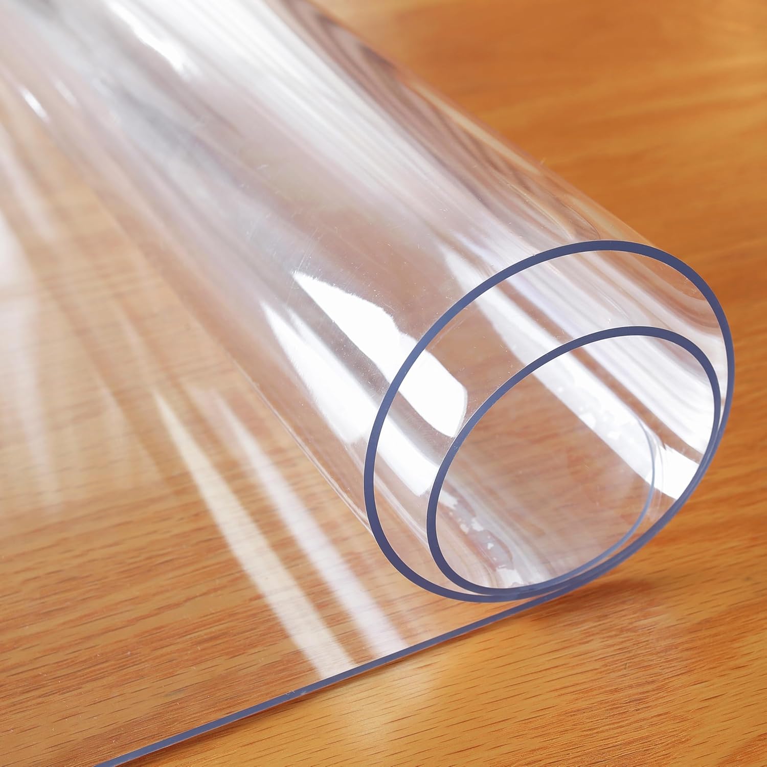 Clear Table Protector, 1.5mm Thick 24 x 48 Inch Desk Protector Mat Clear, Waterproof Plastic Table Cover, Vinyl Desk Cover for Office, Writing Desktop - Image 8