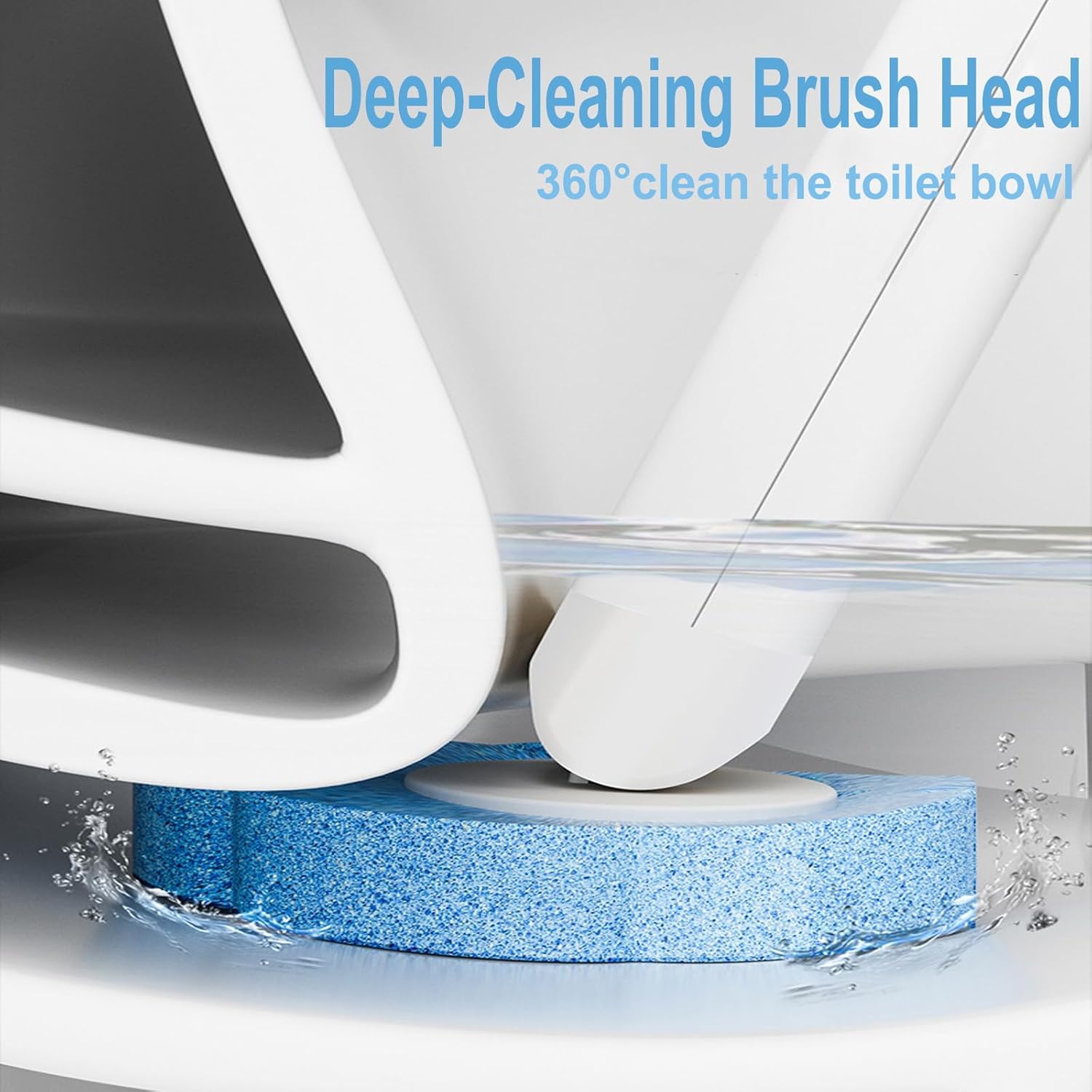 2 Pack Disposable Toilet Brush and Holder Set,Extended Handle with 48 Cleaner Refills Toilet Brush for Toilet Bowl Cleaners,Bathroom Cleaning,Sink, Bathtub, Floor - Blue (Ocean Fresh Scent) - Image 2