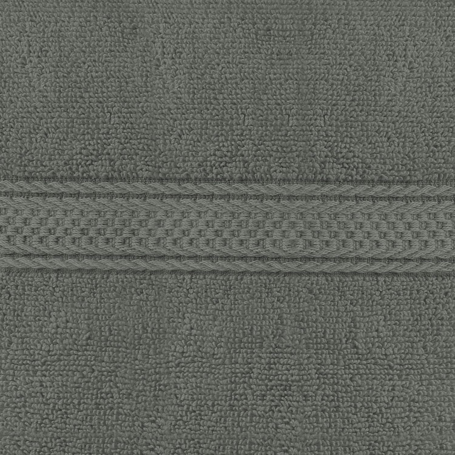 6 Pack Premium Hand Towels, 16 by 28 inches, 100% Ring Spun Cotton, Soft and Absorbent 600 GSM Towels for Bathroom, Gym, and Hotel, Grey - Image 2