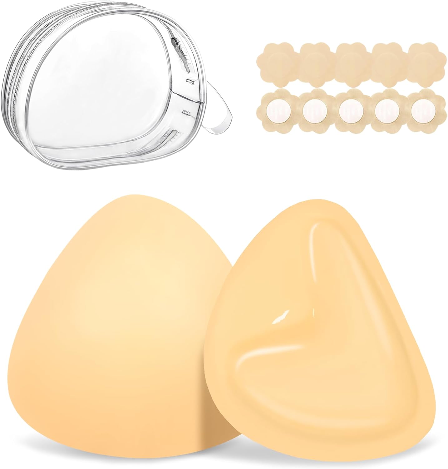 Double Sided Sticky Bra Ultra Boost Inserts Pads Reusable Push Up Lift Self Adhesive Bra Pads for Bikini Swimsuit - Image 1