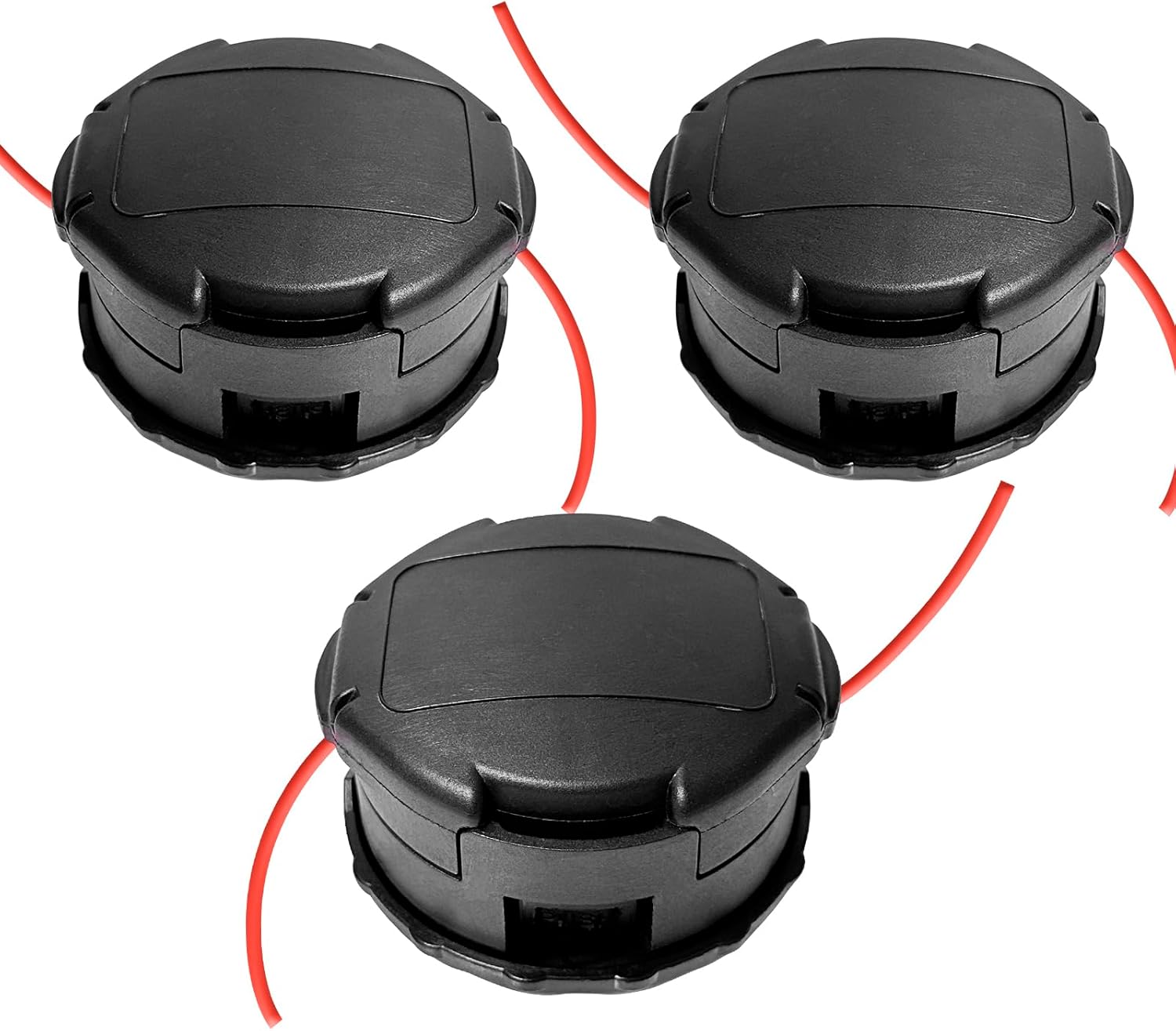 3 Pack String Trimmer Head compatible for Echo Speed Feed 400 SRM-230 SRM225 SRM-210 SRM2100 Echo Weed Eater PAS210 PAS211 PAS225 PAS230 PAS260 Shindaiwa T195S T220 T222 T230 T231 Straight Shaft - Image 1