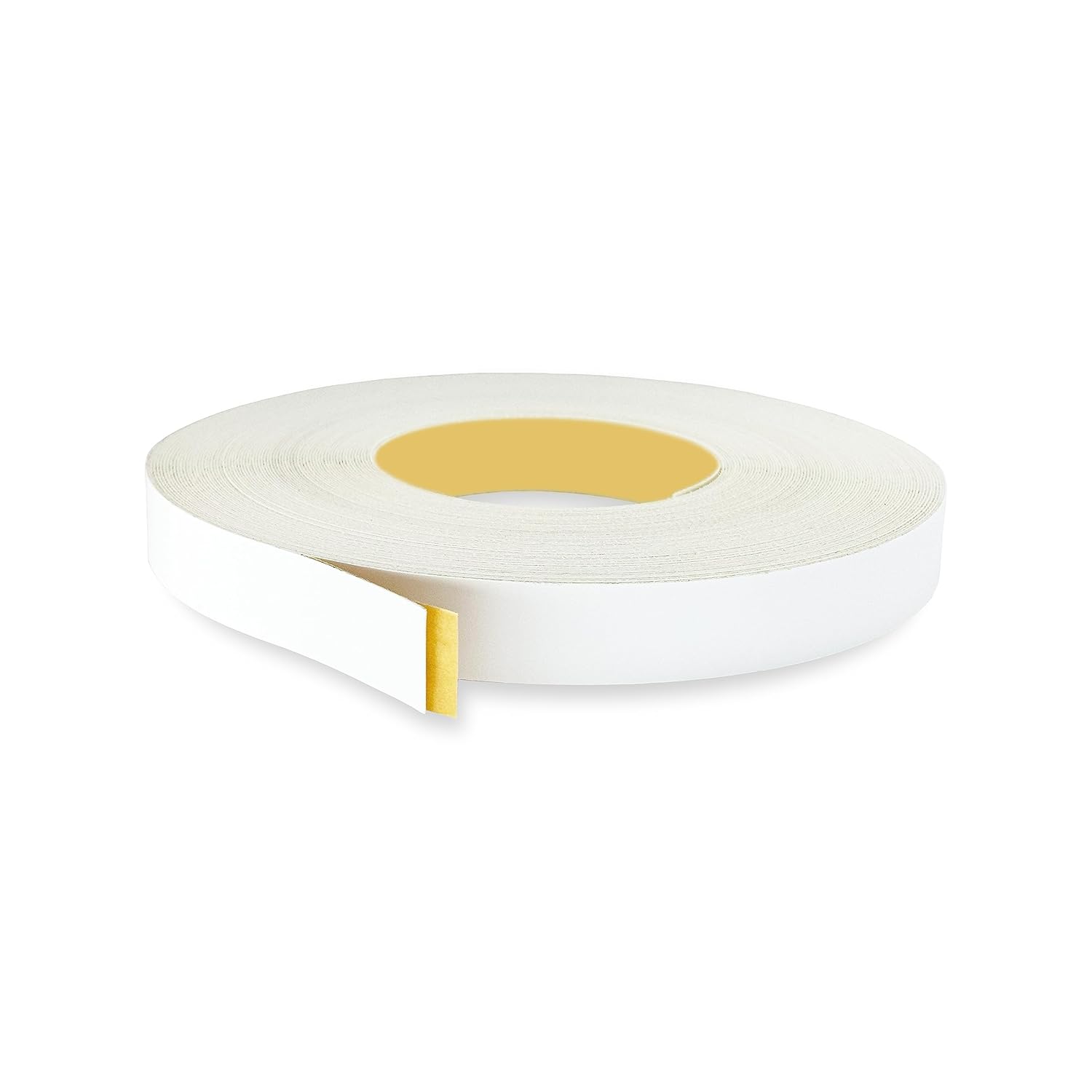 White PVC 3/4 inch x 25 ft Edge Banding Tape Peel Stick Adhesive Edging Veneer Trim Flexible Vinyl Strip Molding MDF Wood Cabinet Laminate Shelf Furniture Countertop Formica Plywood Board Repair - Image 1