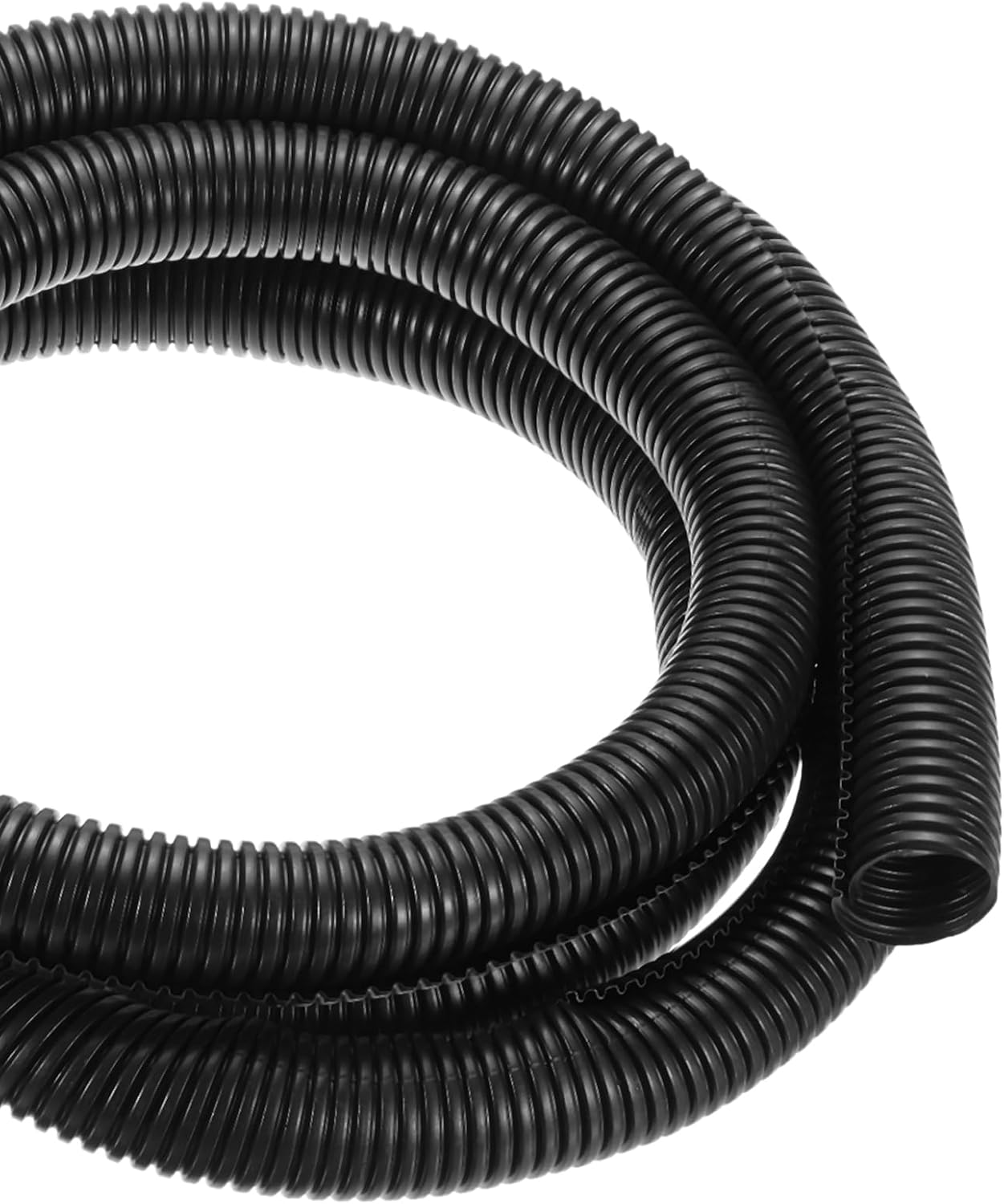 10ft Wire Loom Split Tubing 1 1/4 Inch(31.8 Mm) ID, Cord Protectors from Pet Flexible Conduit Cable Management for Office, Home, Garden, Black - Image 1